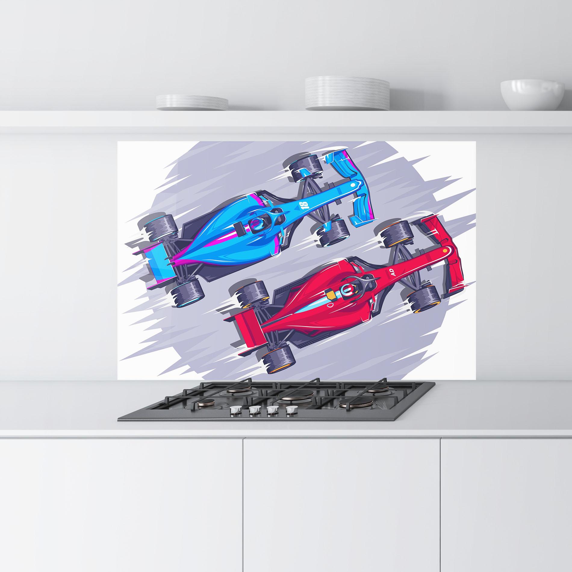 Küchenrückwand Glas Bolides mockup 9