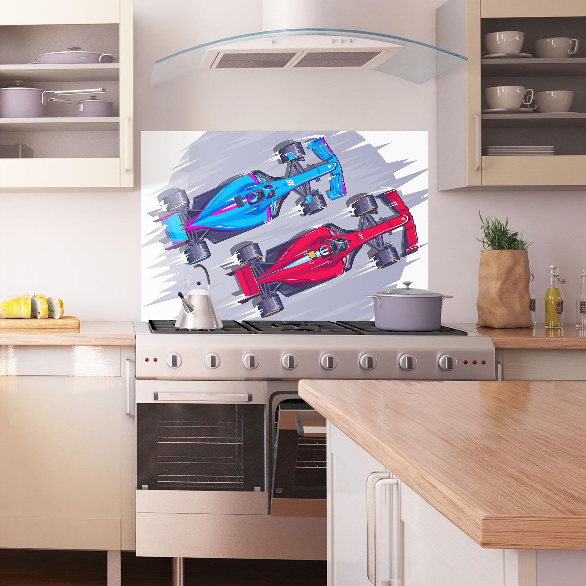 Küchenrückwand Glas Bolides mockup 1