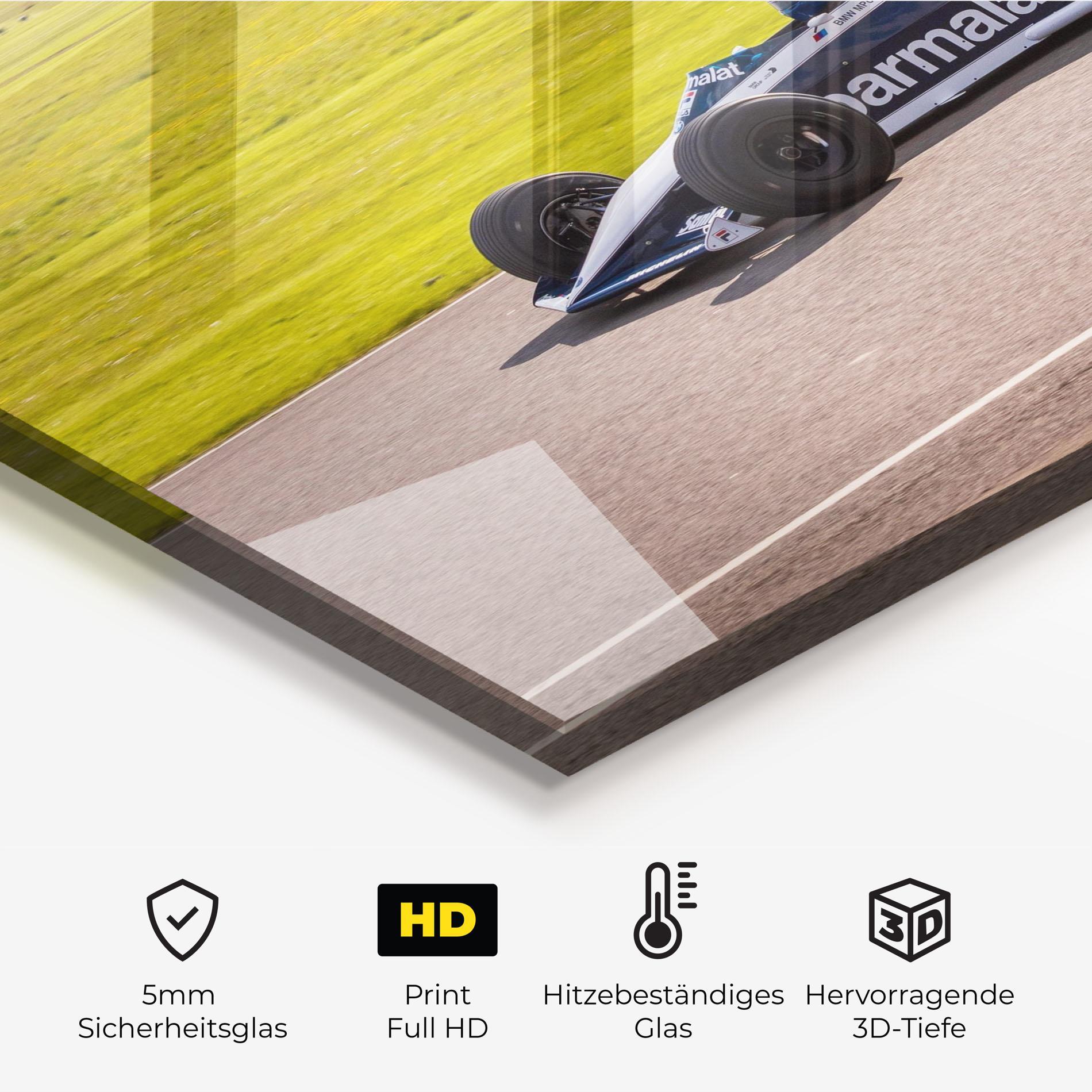 Küchenrückwand Glas Black F1 Car mockup 2