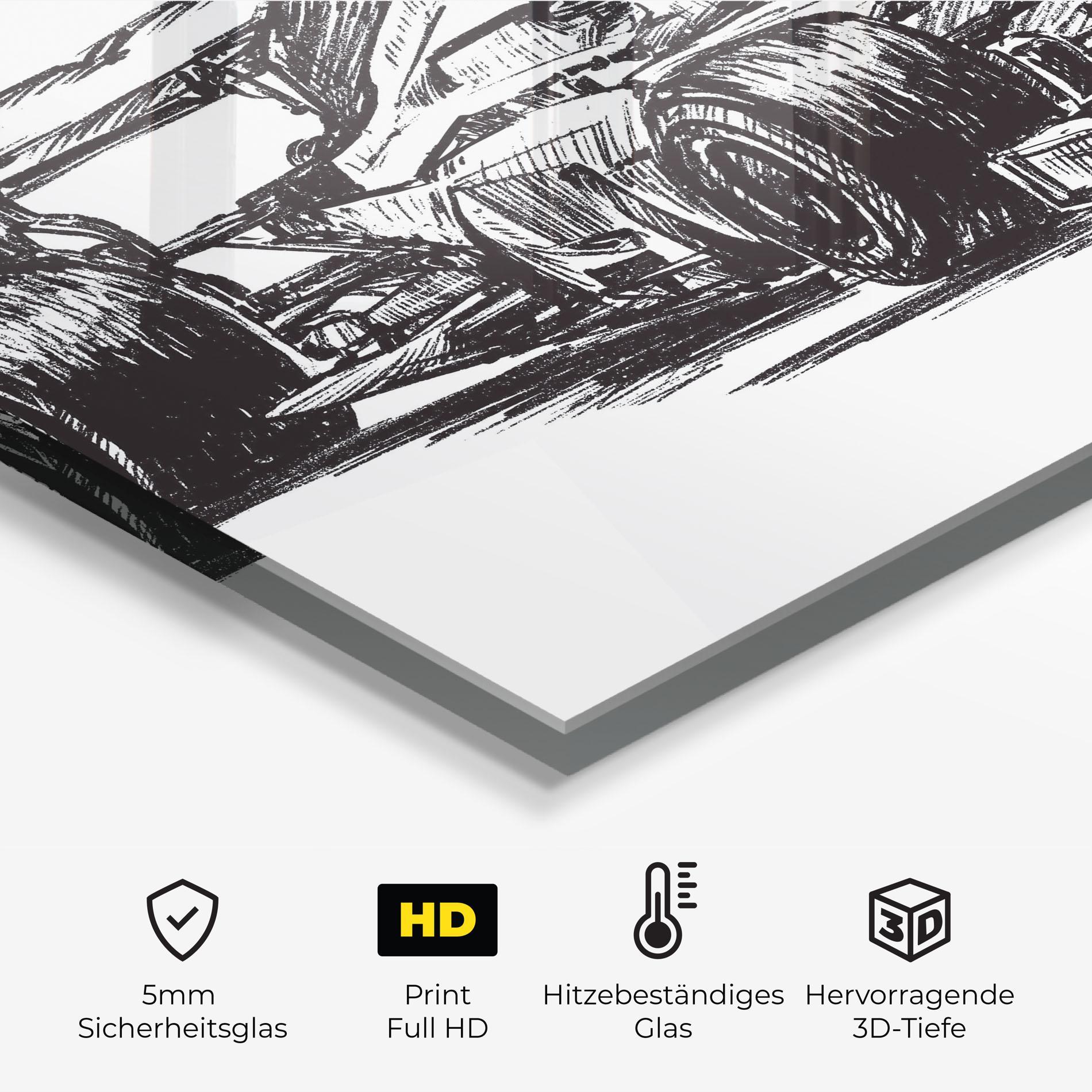 Küchenrückwand Glas Black Line F1 mockup 2