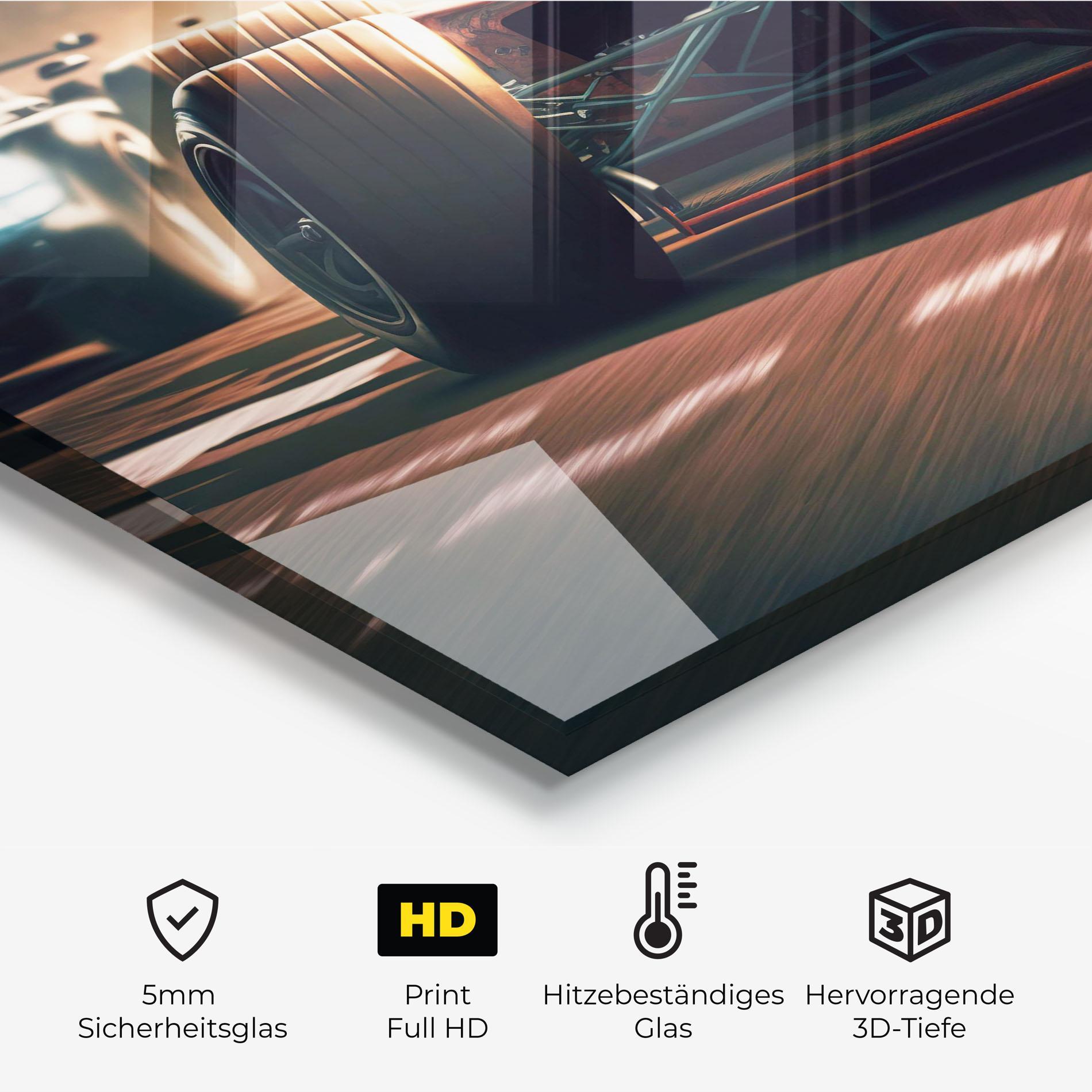 Küchenrückwand Glas Formula 1 Racing mockup 2