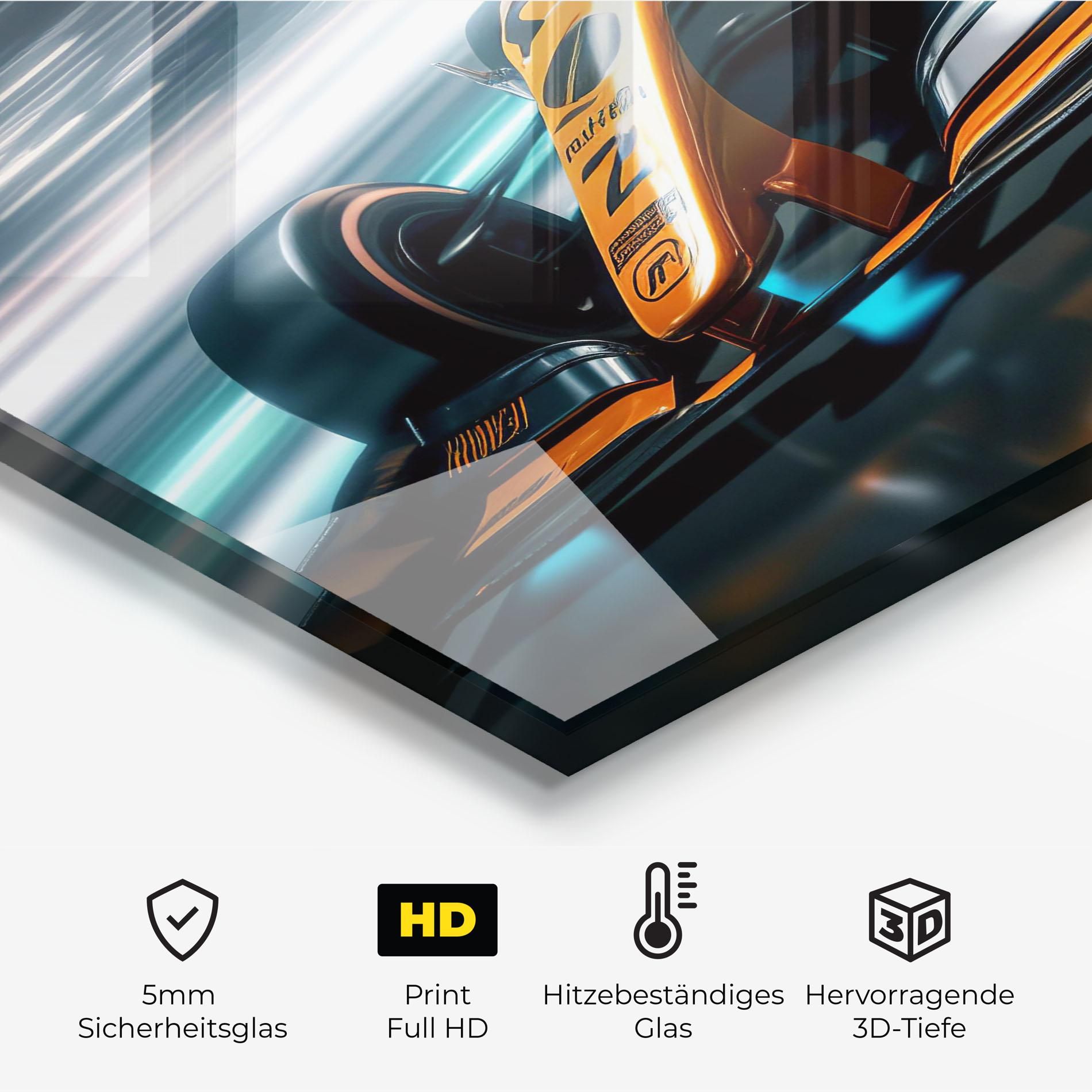 Orange F1 Car mockup 2