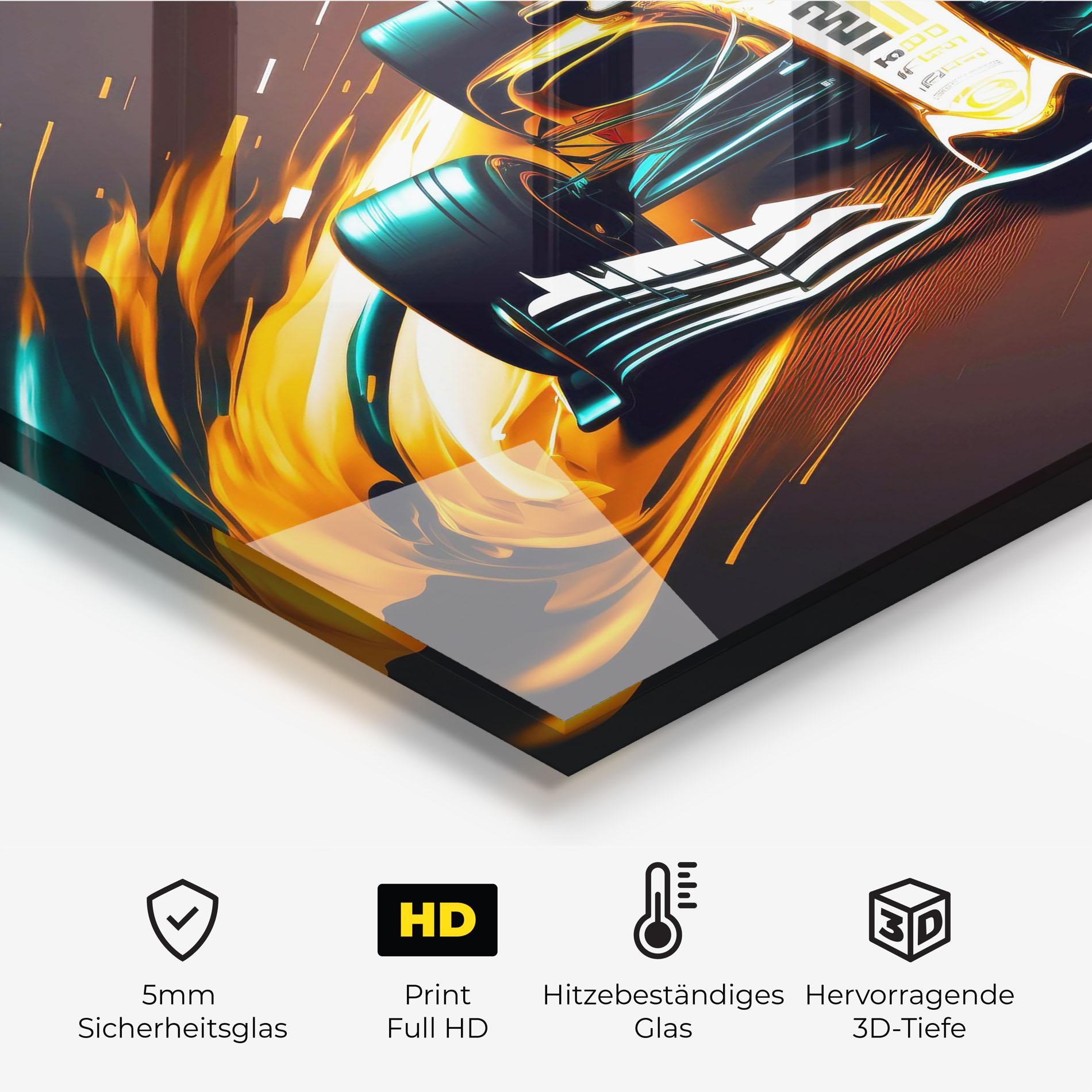 Orange Racing Car mockup 2