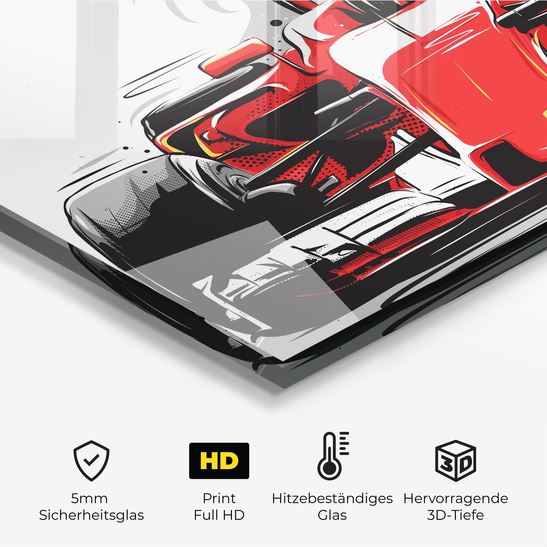 Red F1 Car Art mockup 2
