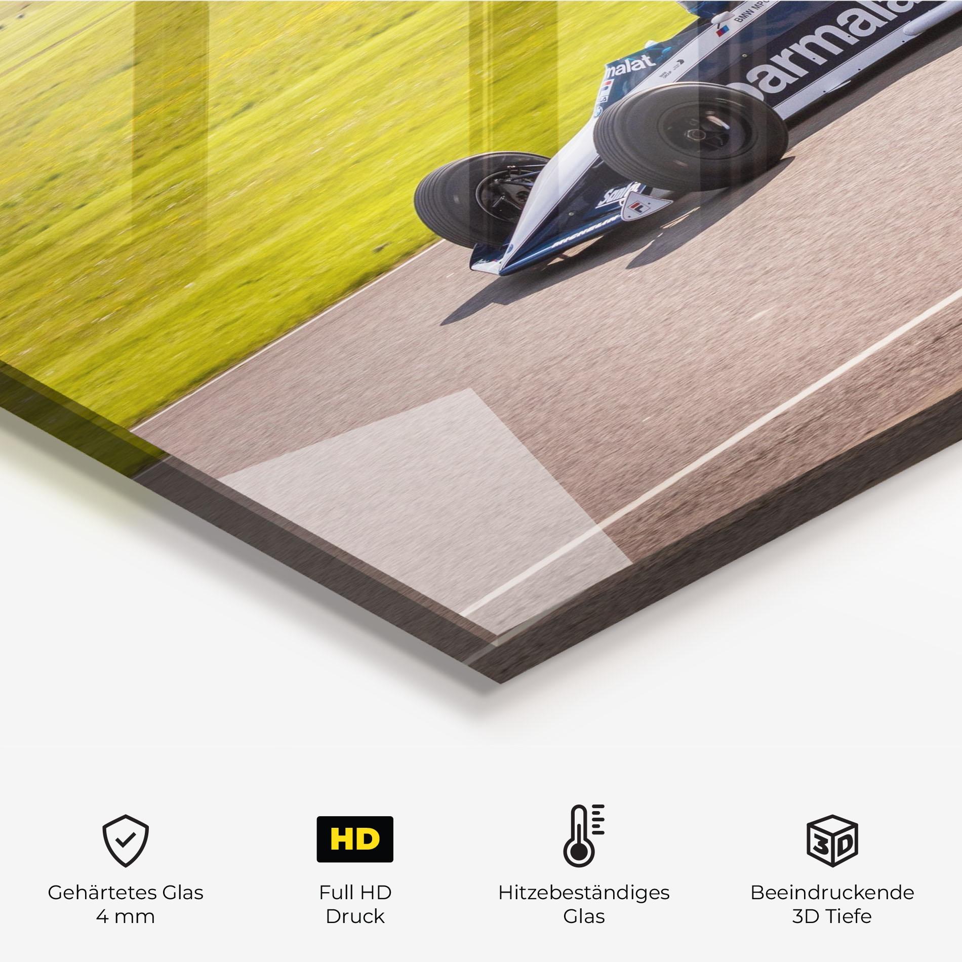 Küchenrückwand Glas Black F1 Car mockup 2