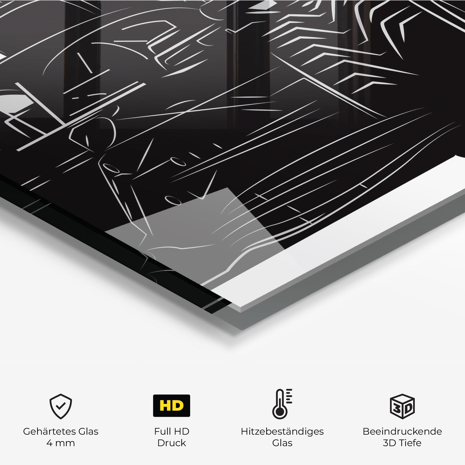 Küchenrückwand Glas Car F1 Smoke mockup 2