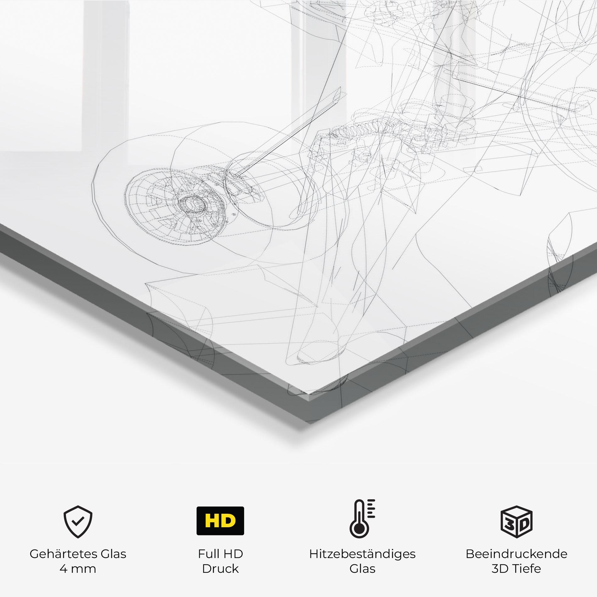 Küchenrückwand Glas F1 Line Car mockup 2