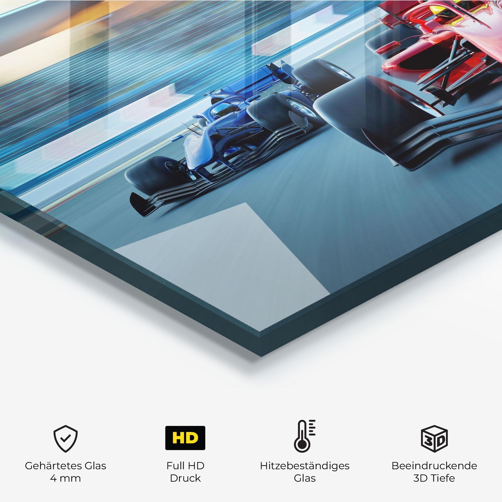 Küchenrückwand Glas F1 Racing mockup 2