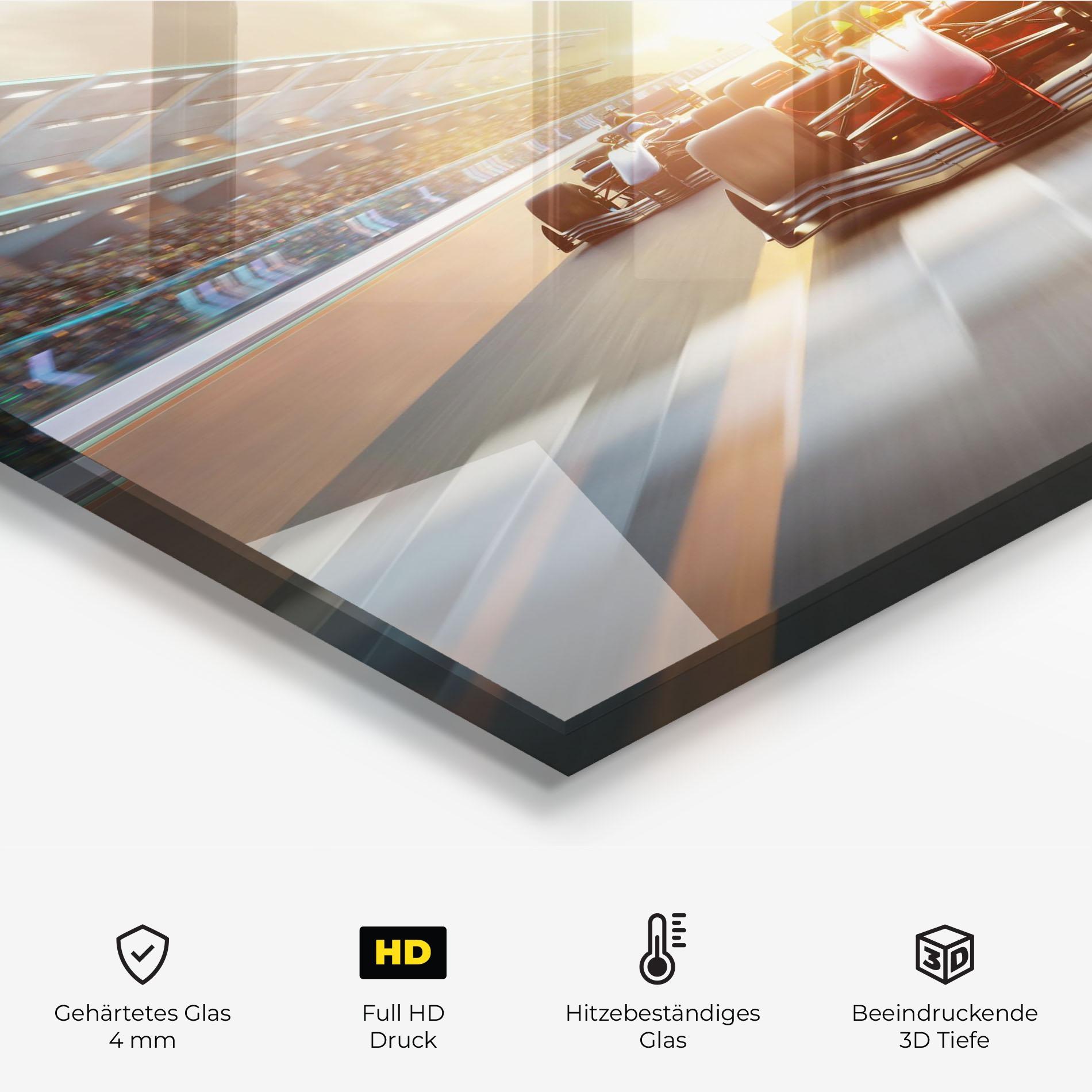 Küchenrückwand Glas F1 Winning mockup 2