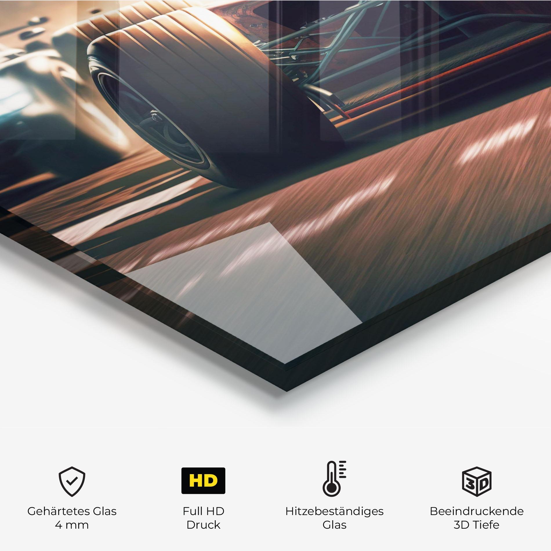 Küchenrückwand Glas Formula 1 Racing mockup 2
