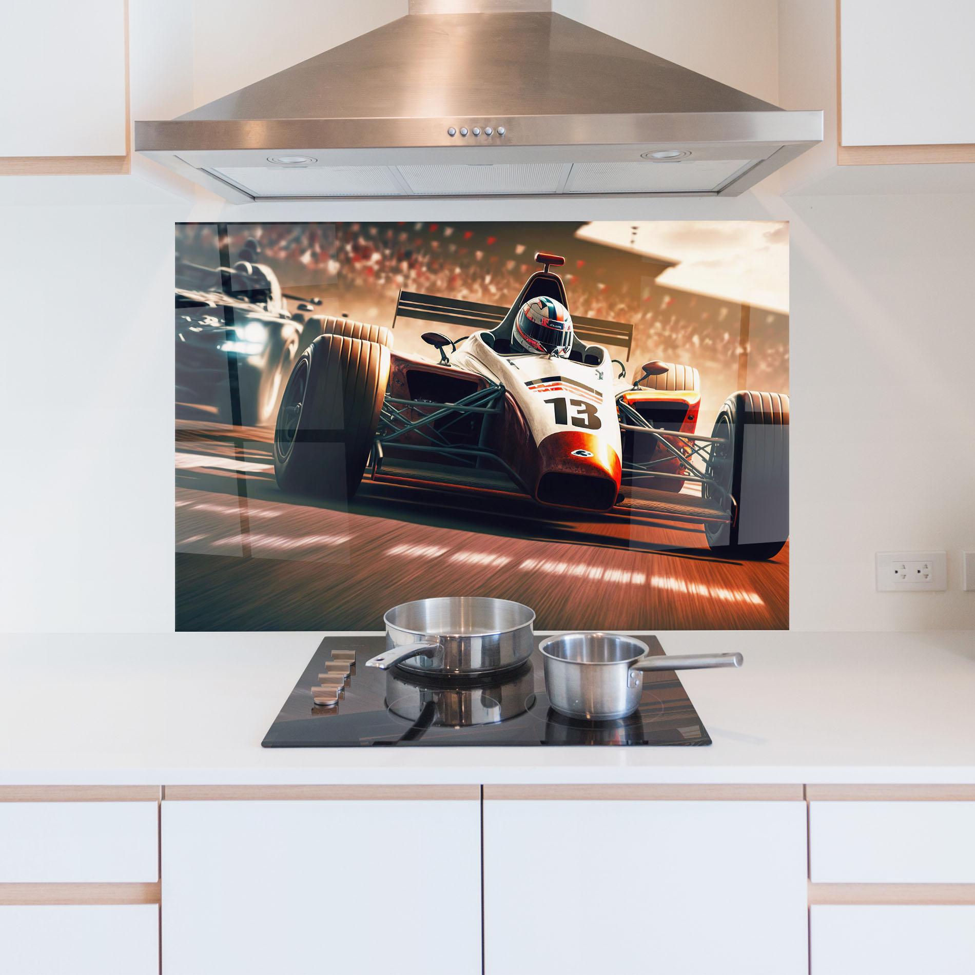 Küchenrückwand Glas Formula 1 Racing mockup 5