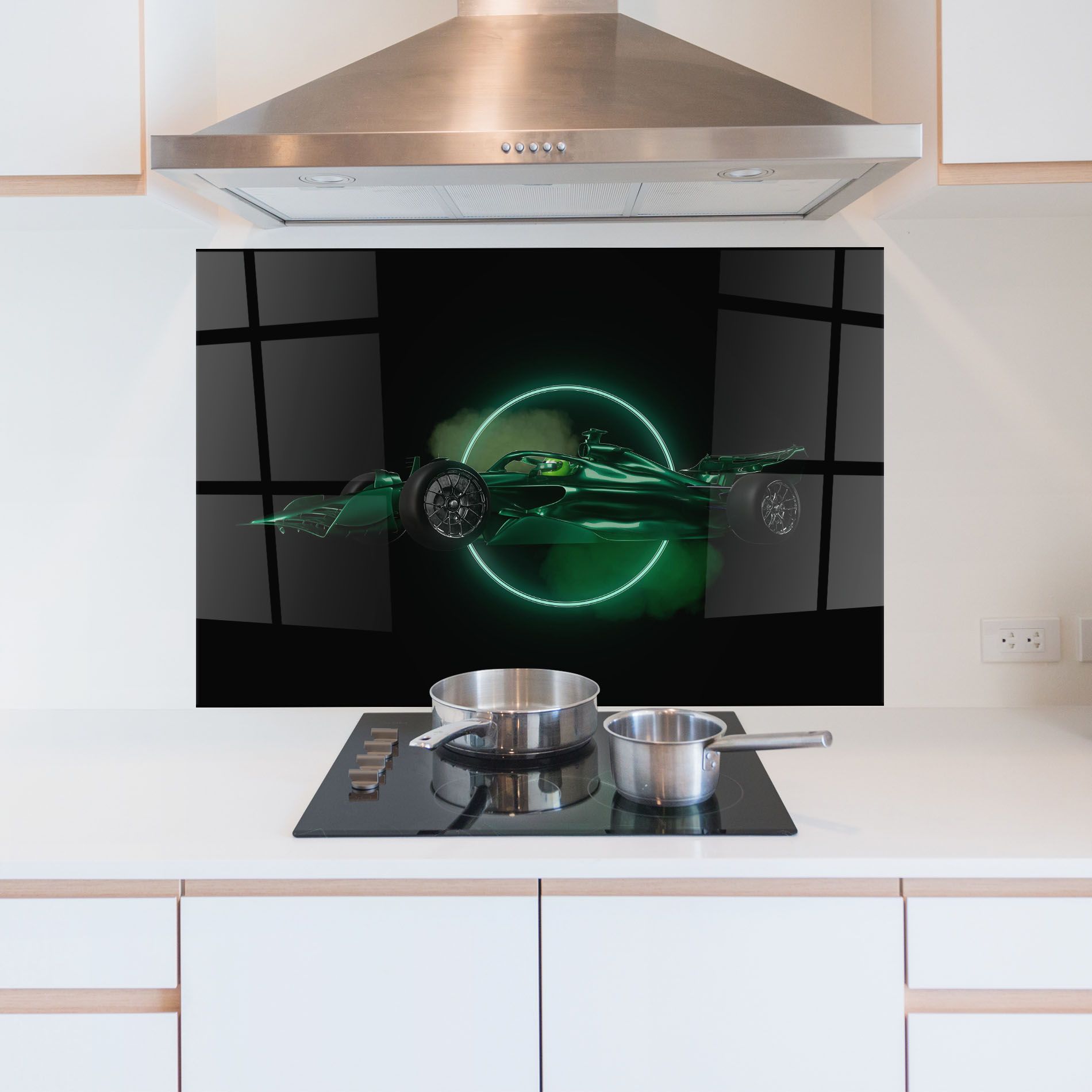 Green Racing Car mockup 5