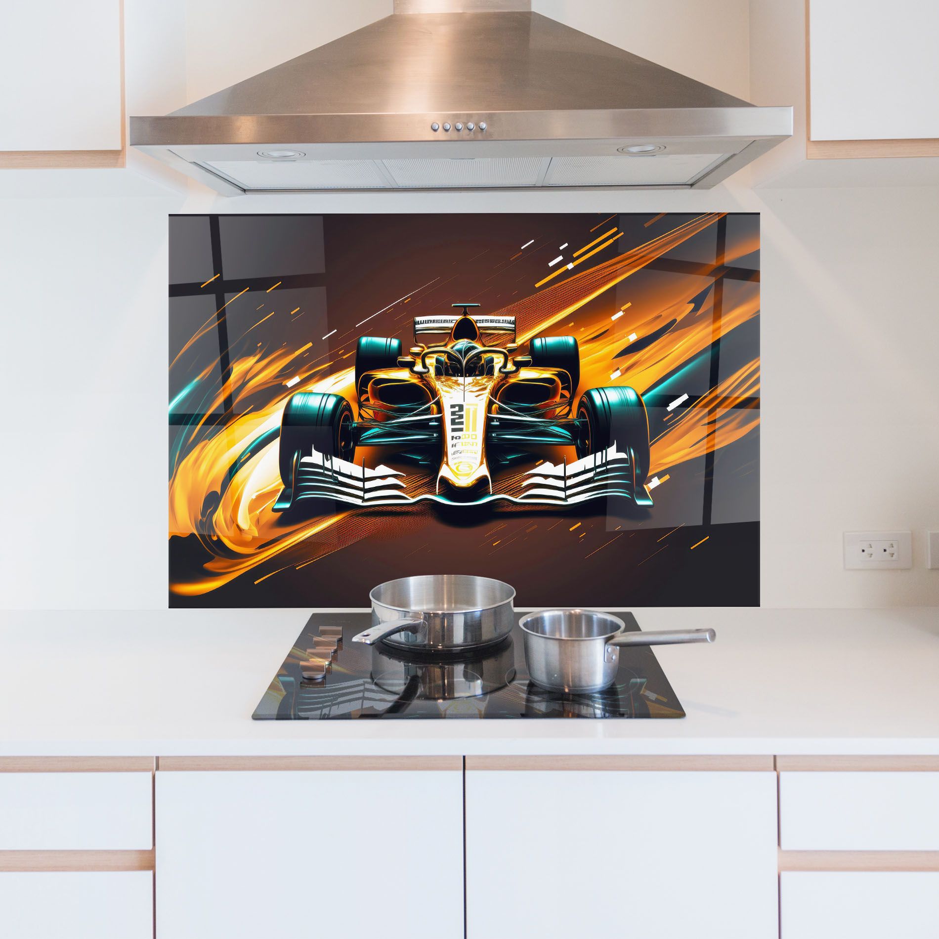 Orange Racing Car mockup 5