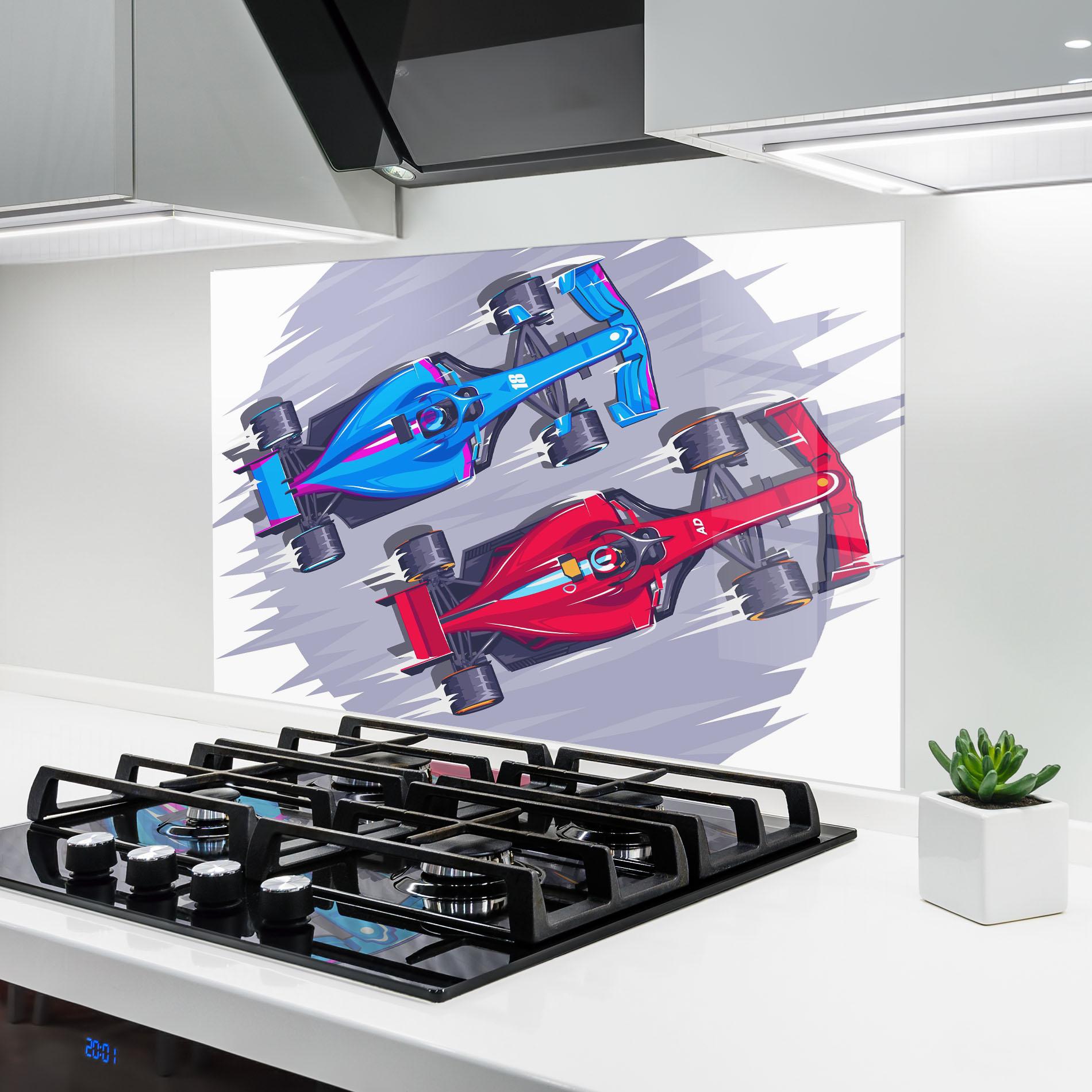 Küchenrückwand Glas Bolides mockup 6