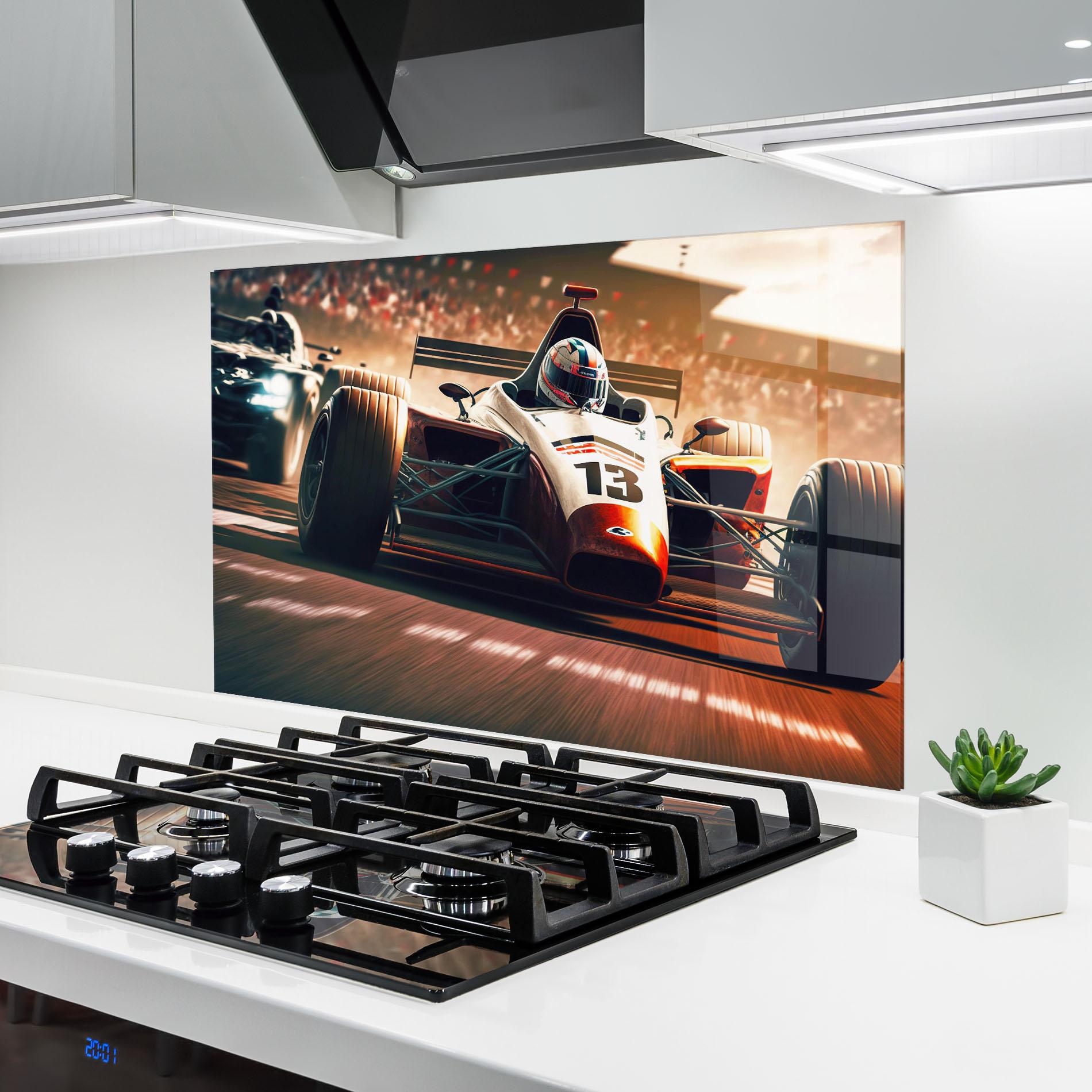 Küchenrückwand Glas Formula 1 Racing mockup 6