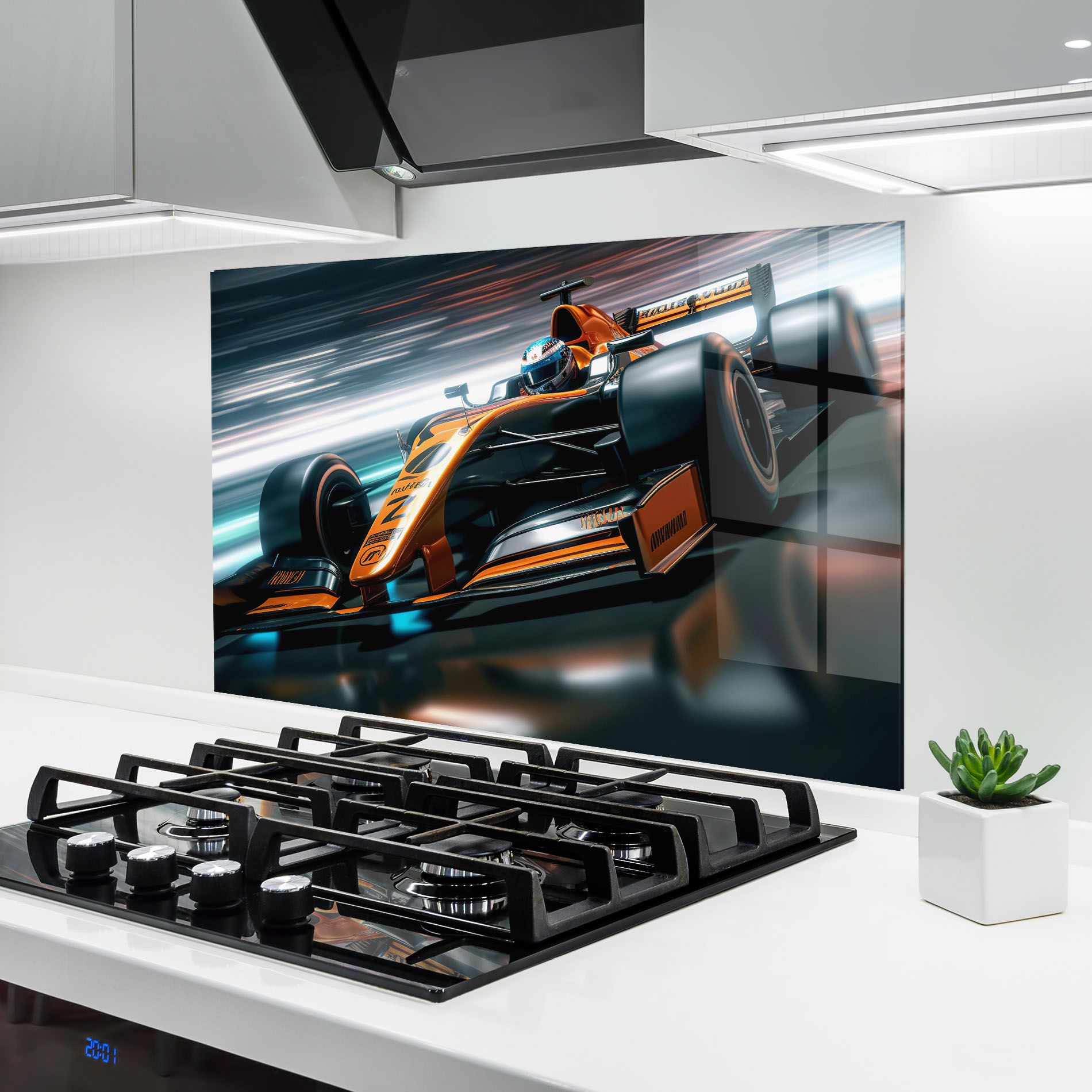 Orange F1 Car mockup 6