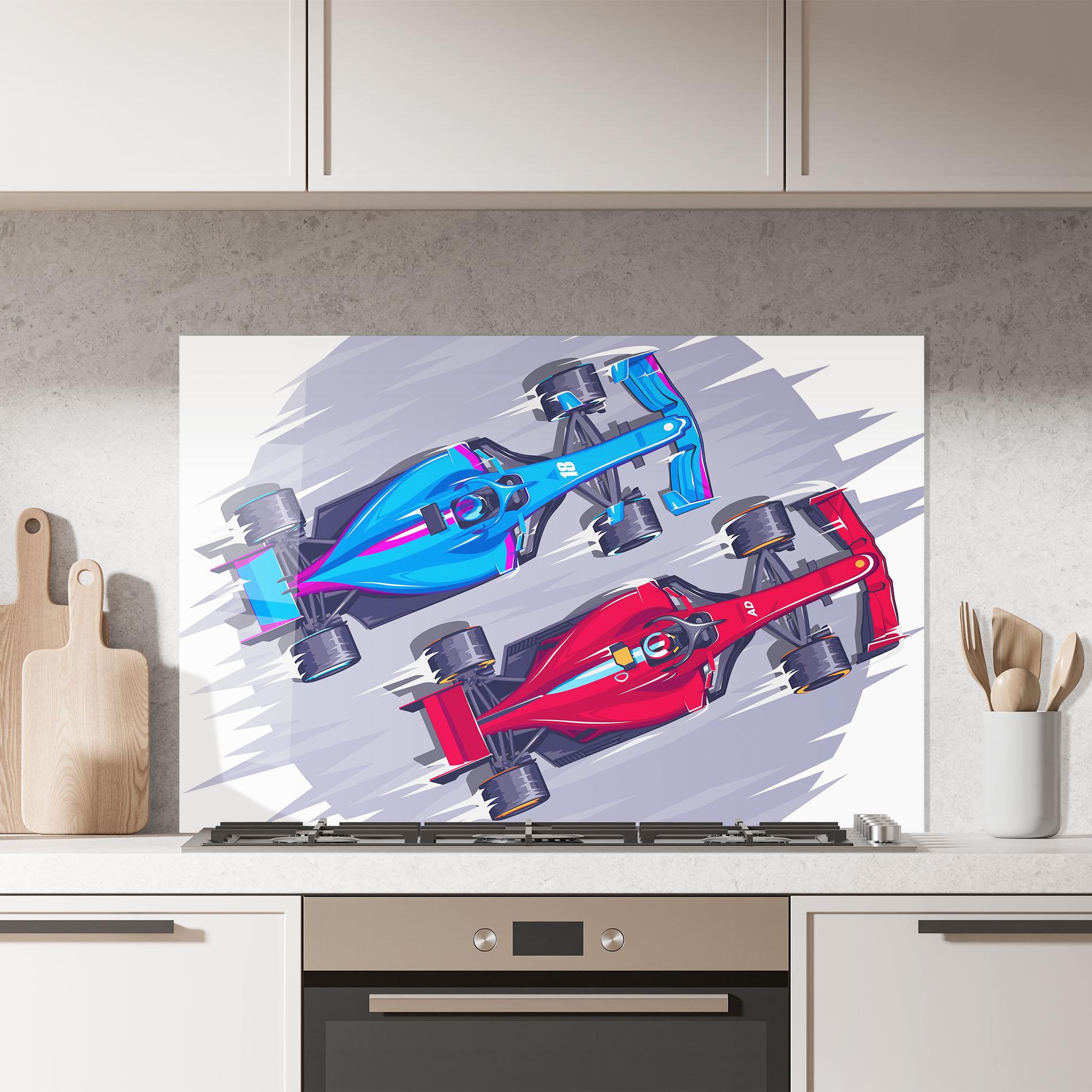 Küchenrückwand Glas Bolides mockup 7