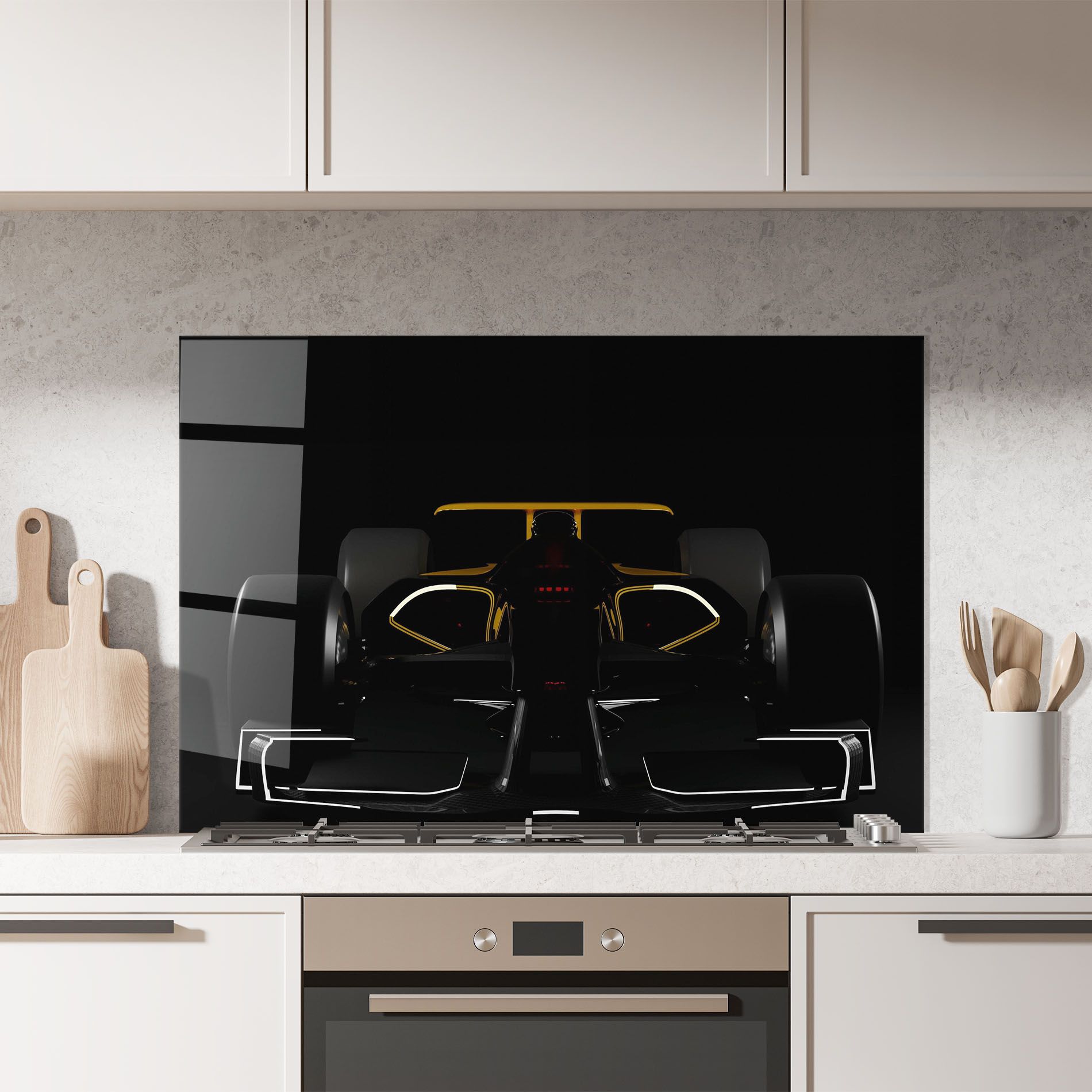 Dark F1 Car mockup 7