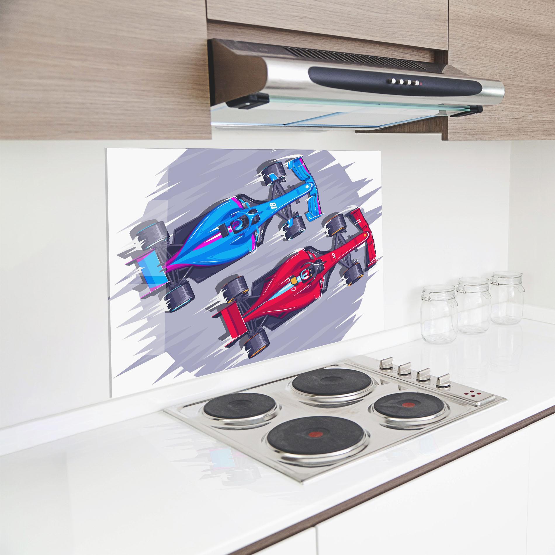 Küchenrückwand Glas Bolides mockup 8