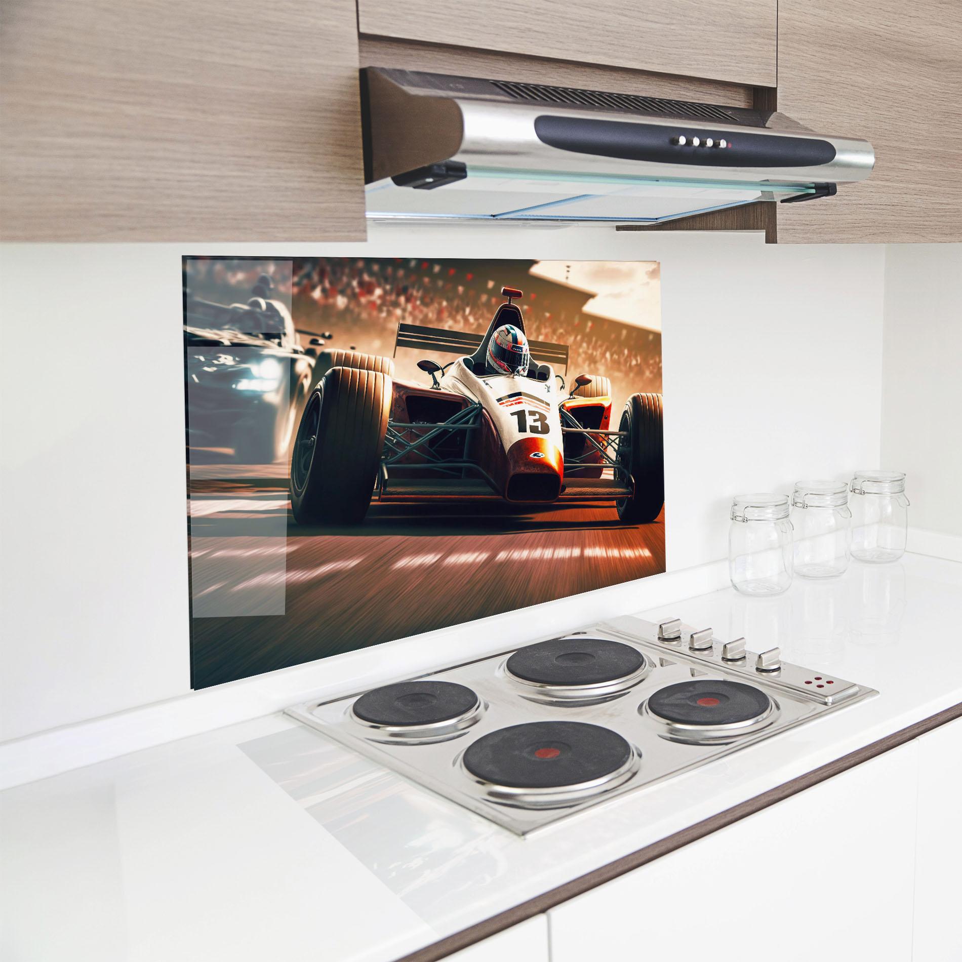 Küchenrückwand Glas Formula 1 Racing mockup 8
