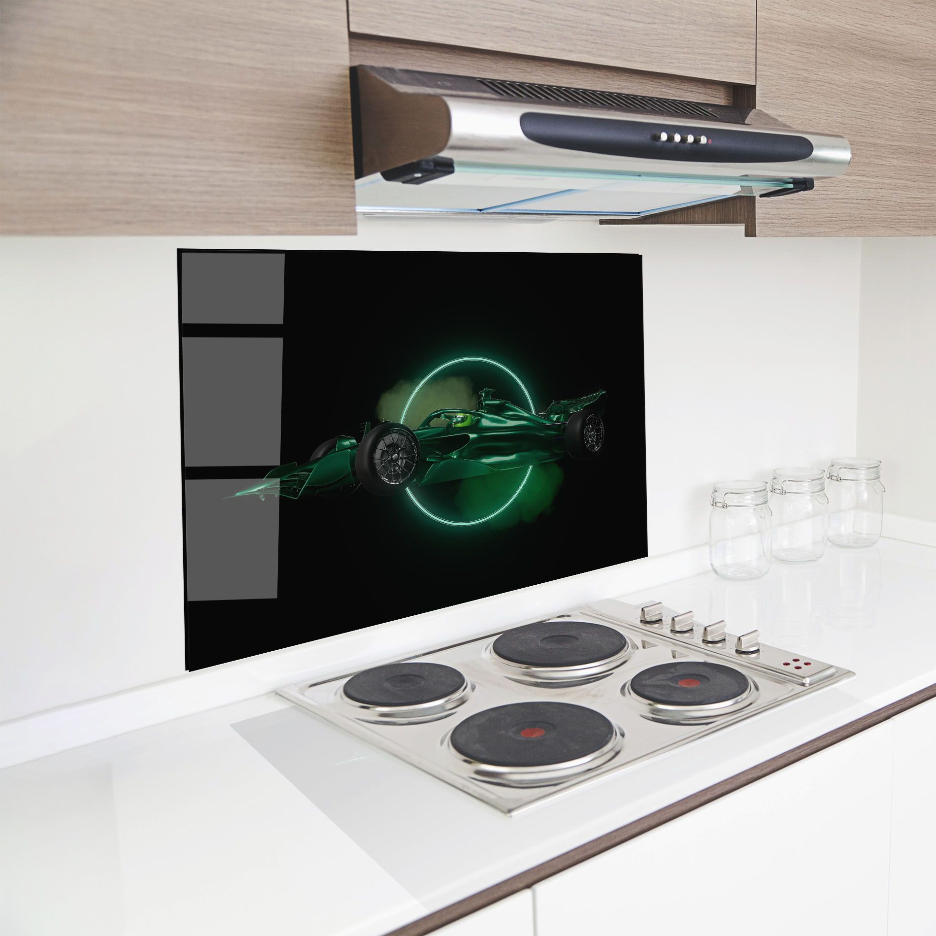 Green Racing Car mockup 8