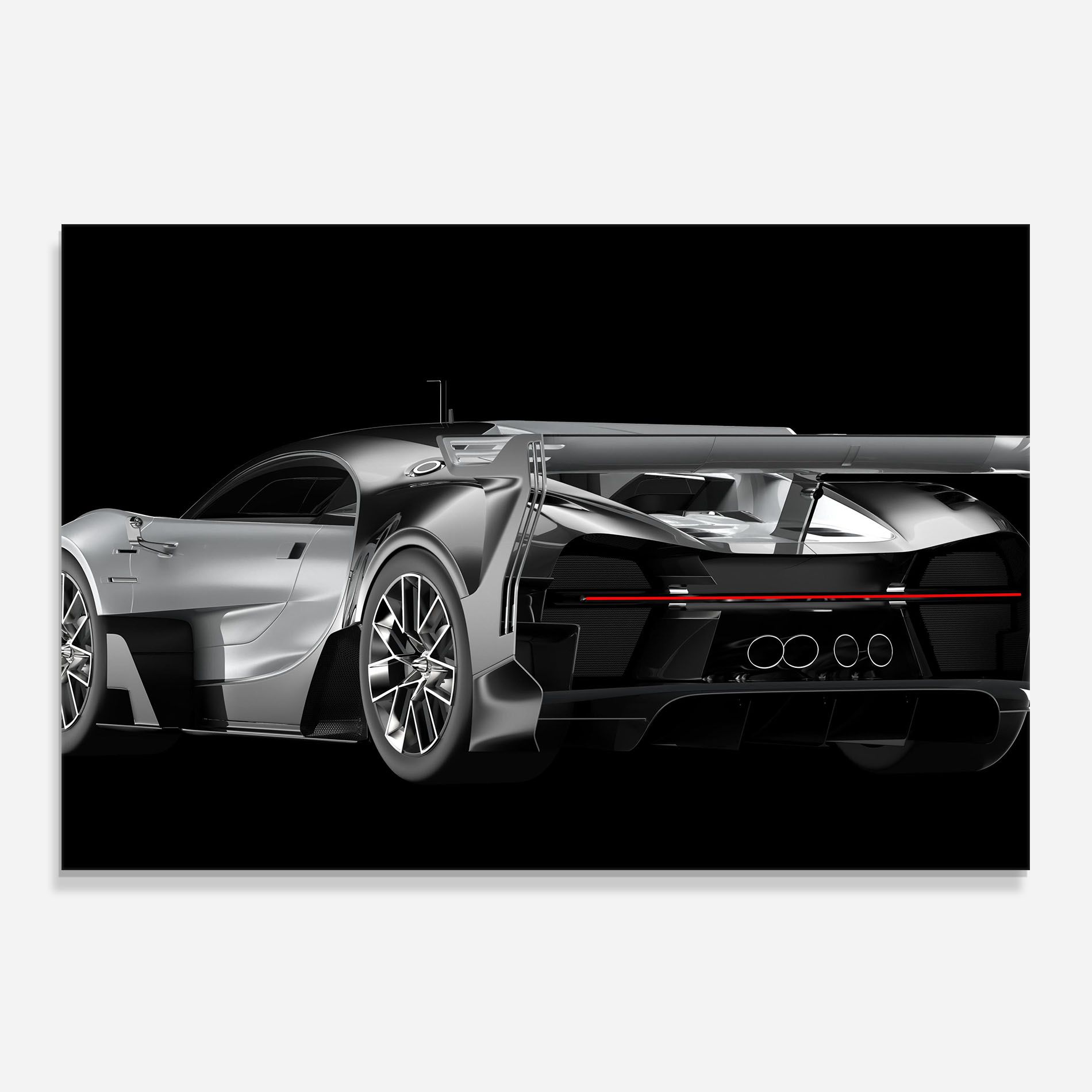 Black Rear Hypercar mockup 0