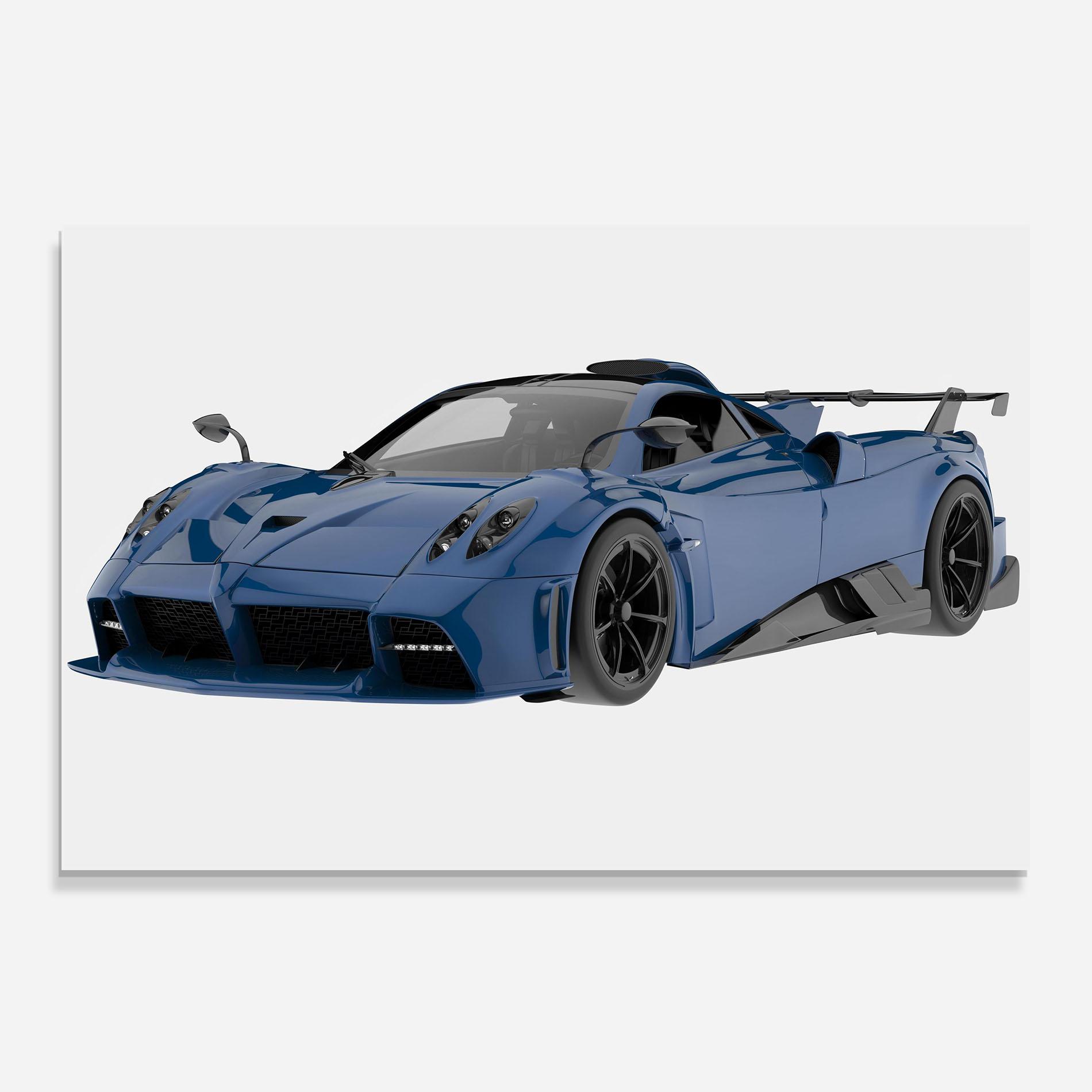 Küchenrückwand Glas Dark Blue Pagani mockup 0