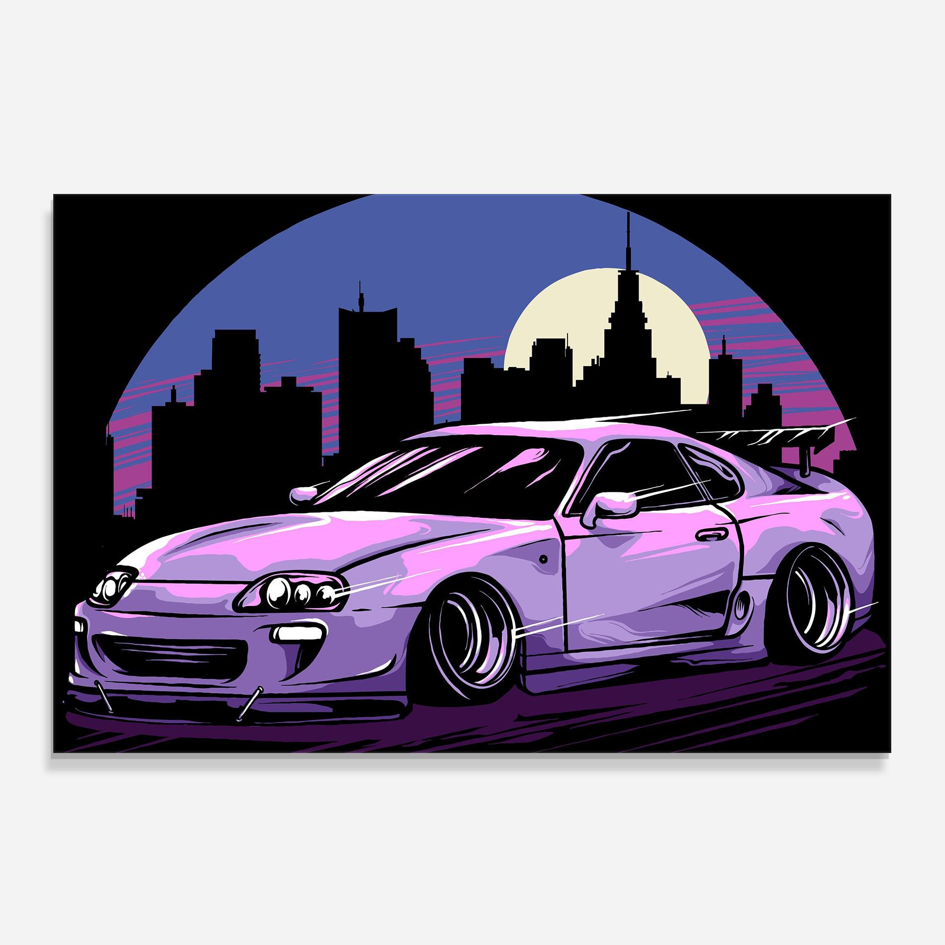 Küchenrückwand Glas Purple Supra mockup 0