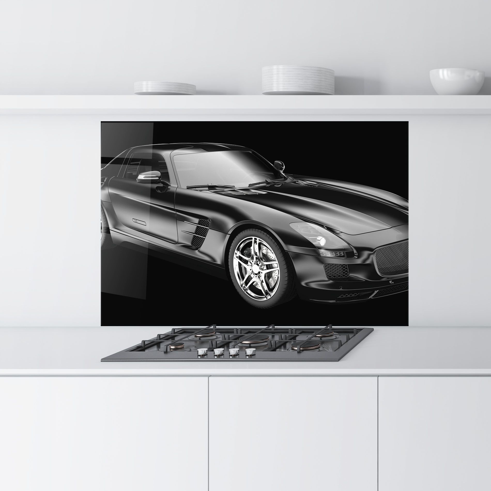 Black Matte Mercedes mockup 9