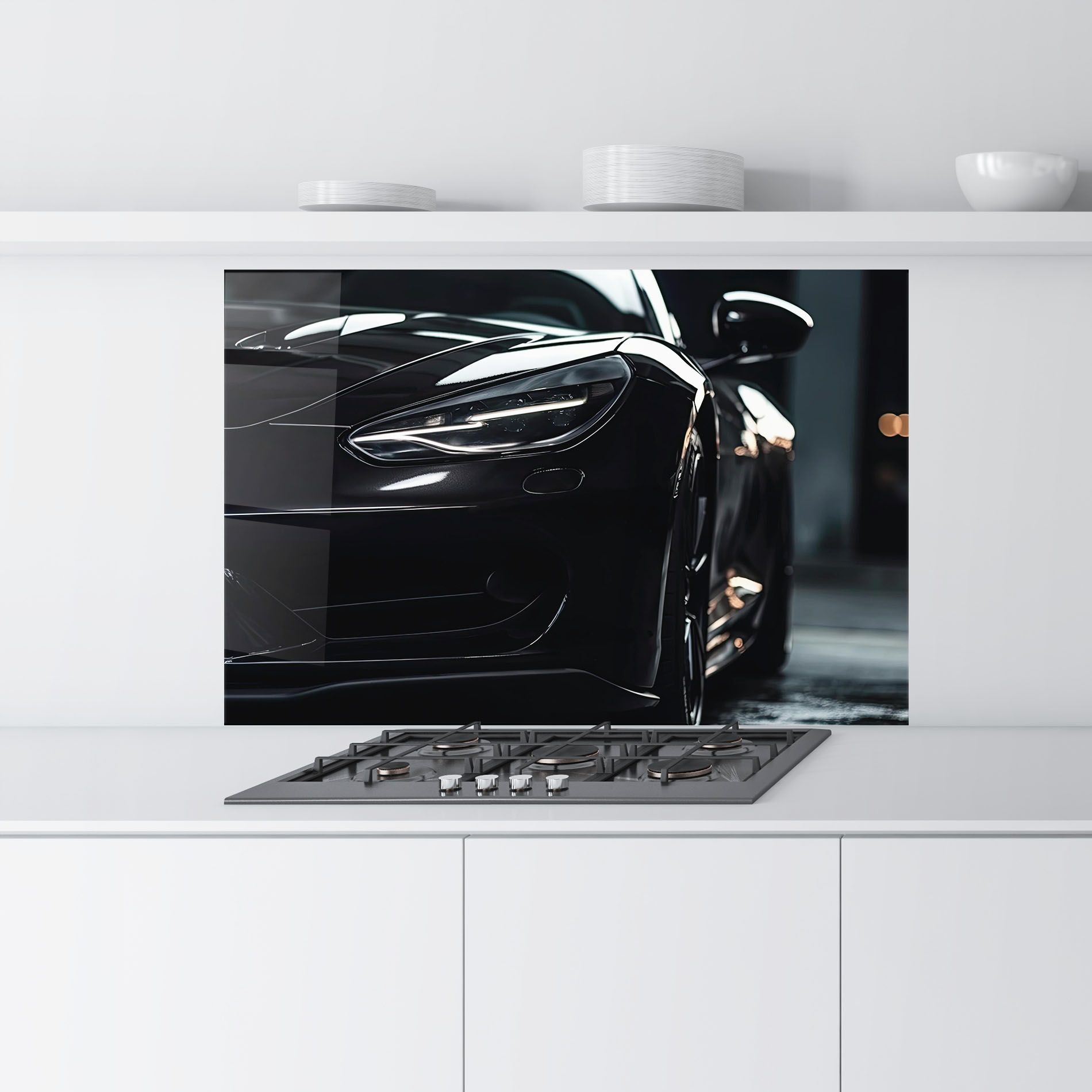 Black Sports Car mockup 9