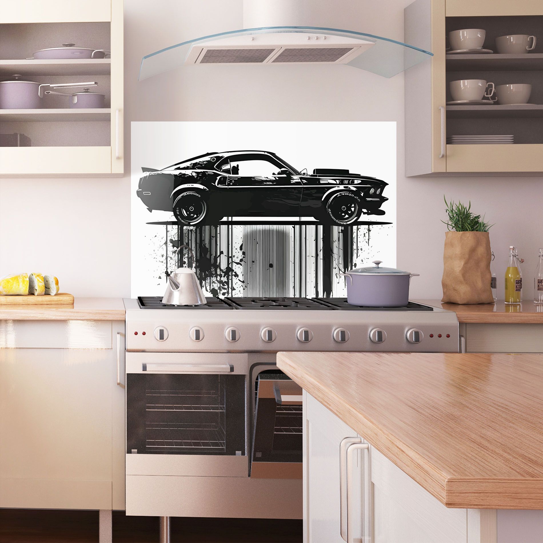 Black Car Drowing mockup 1