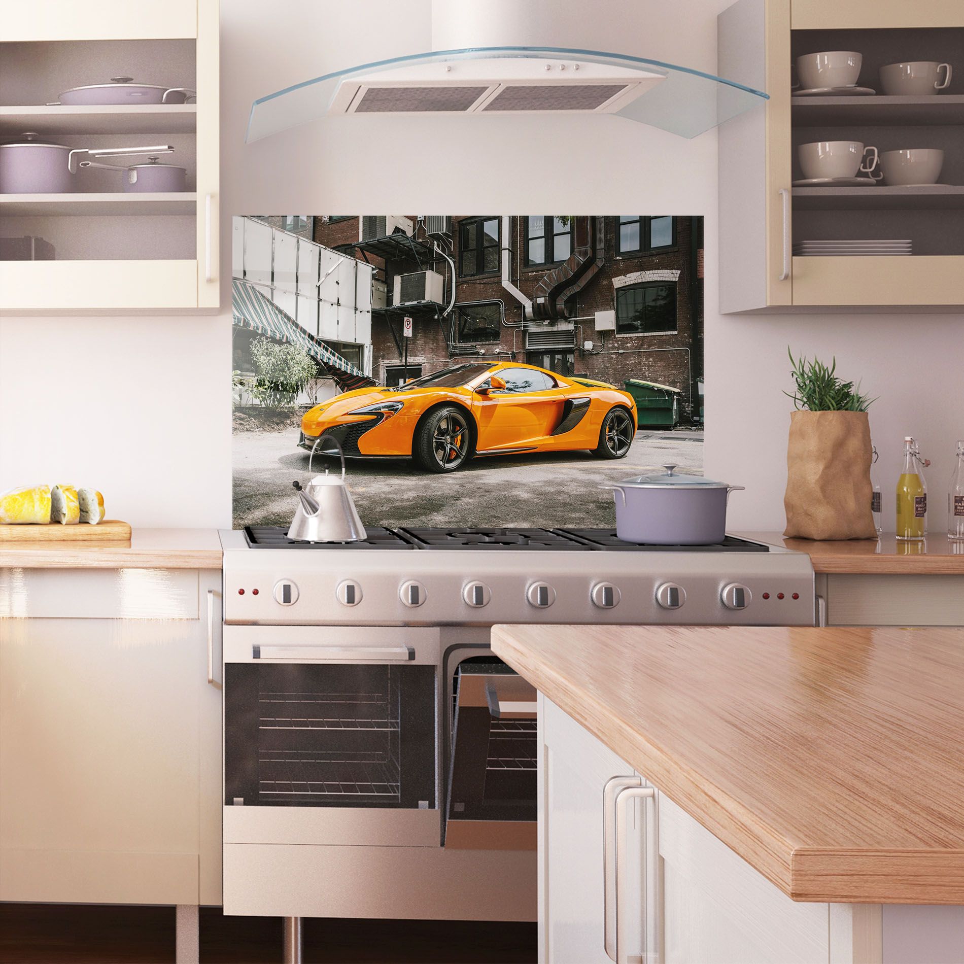 Orange Mclaren Photo mockup 1