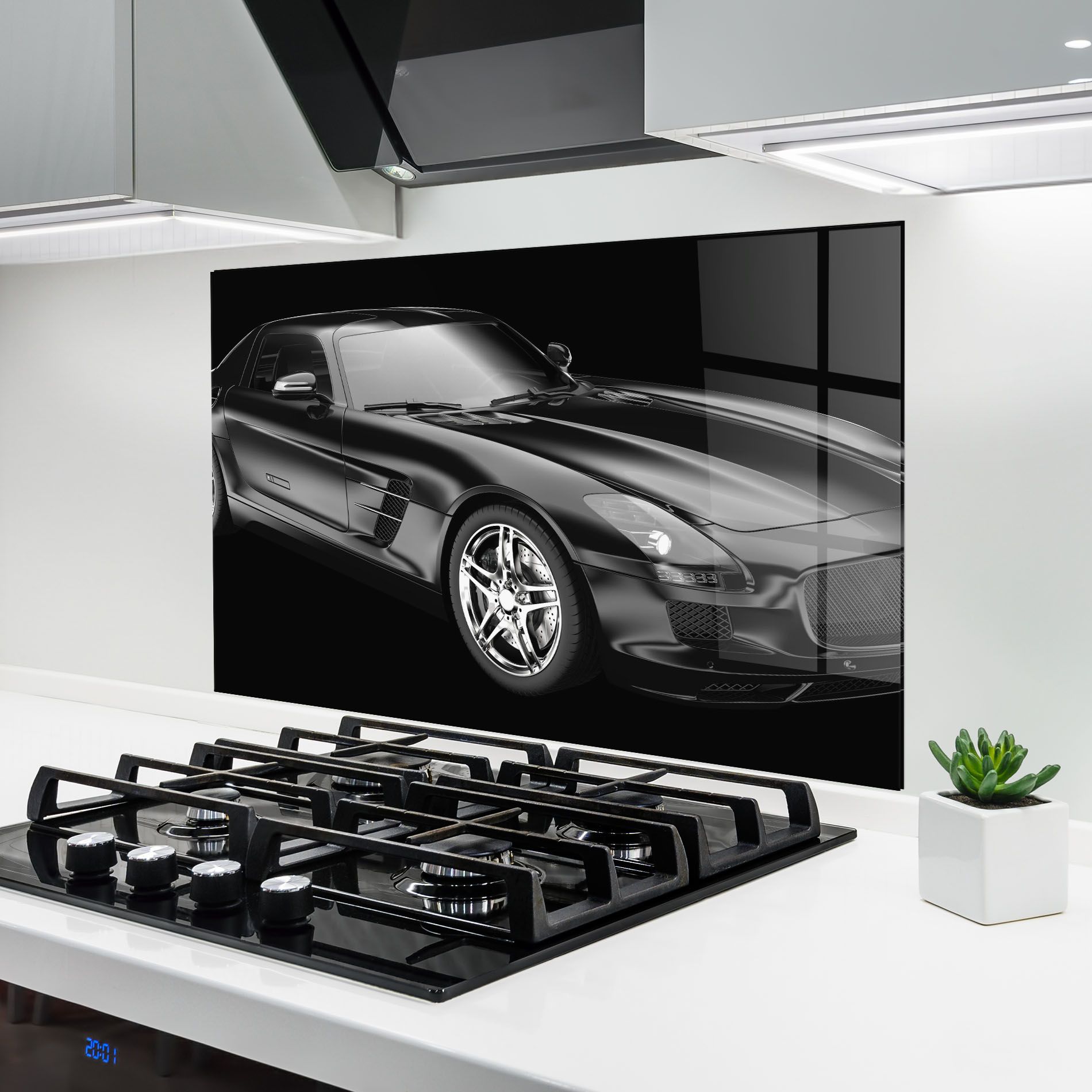 Black Matte Mercedes mockup 6