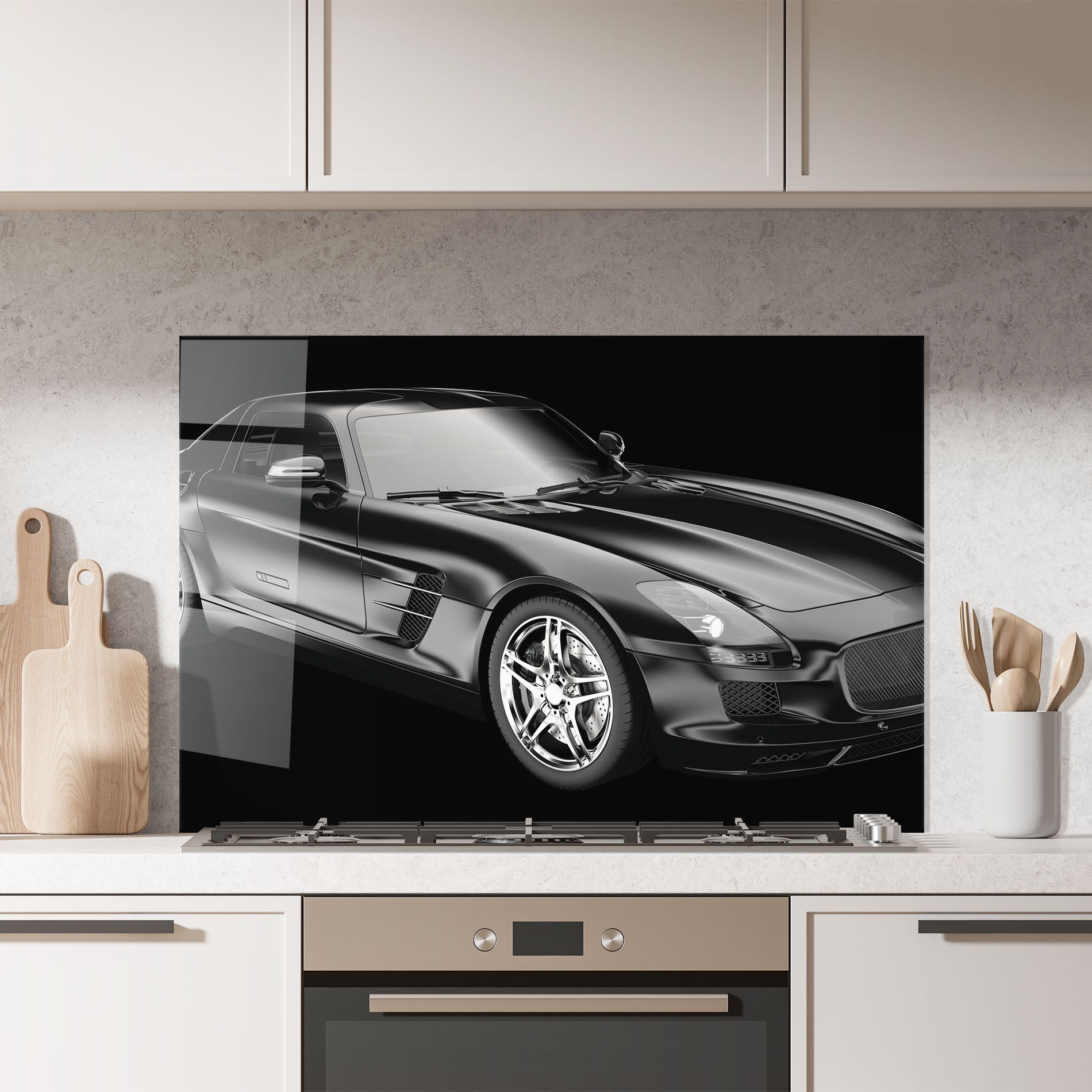 Black Matte Mercedes mockup 7