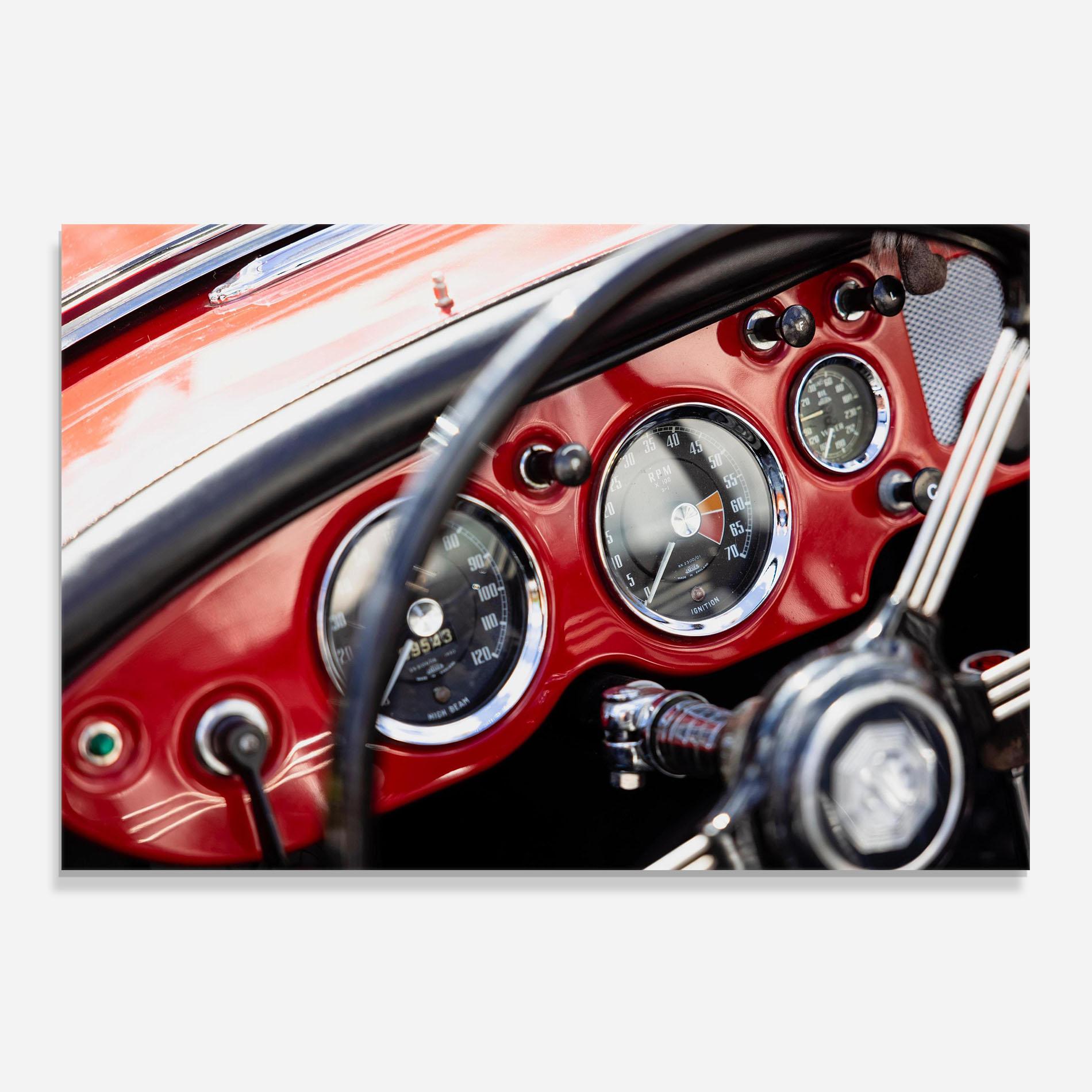 Küchenrückwand Glas Classic Black Wheel mockup 0