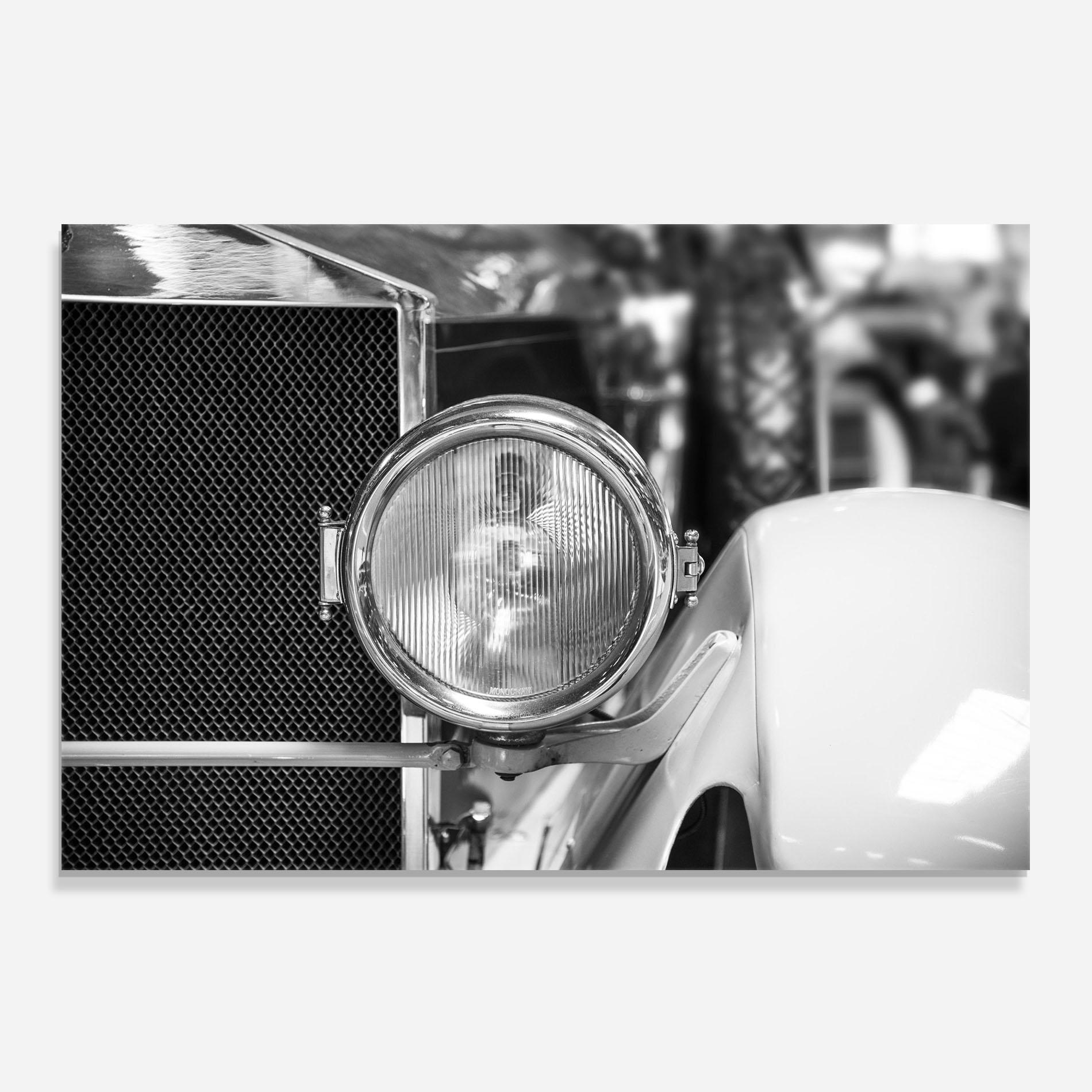 Küchenrückwand Glas Closeup Grey Car mockup 0