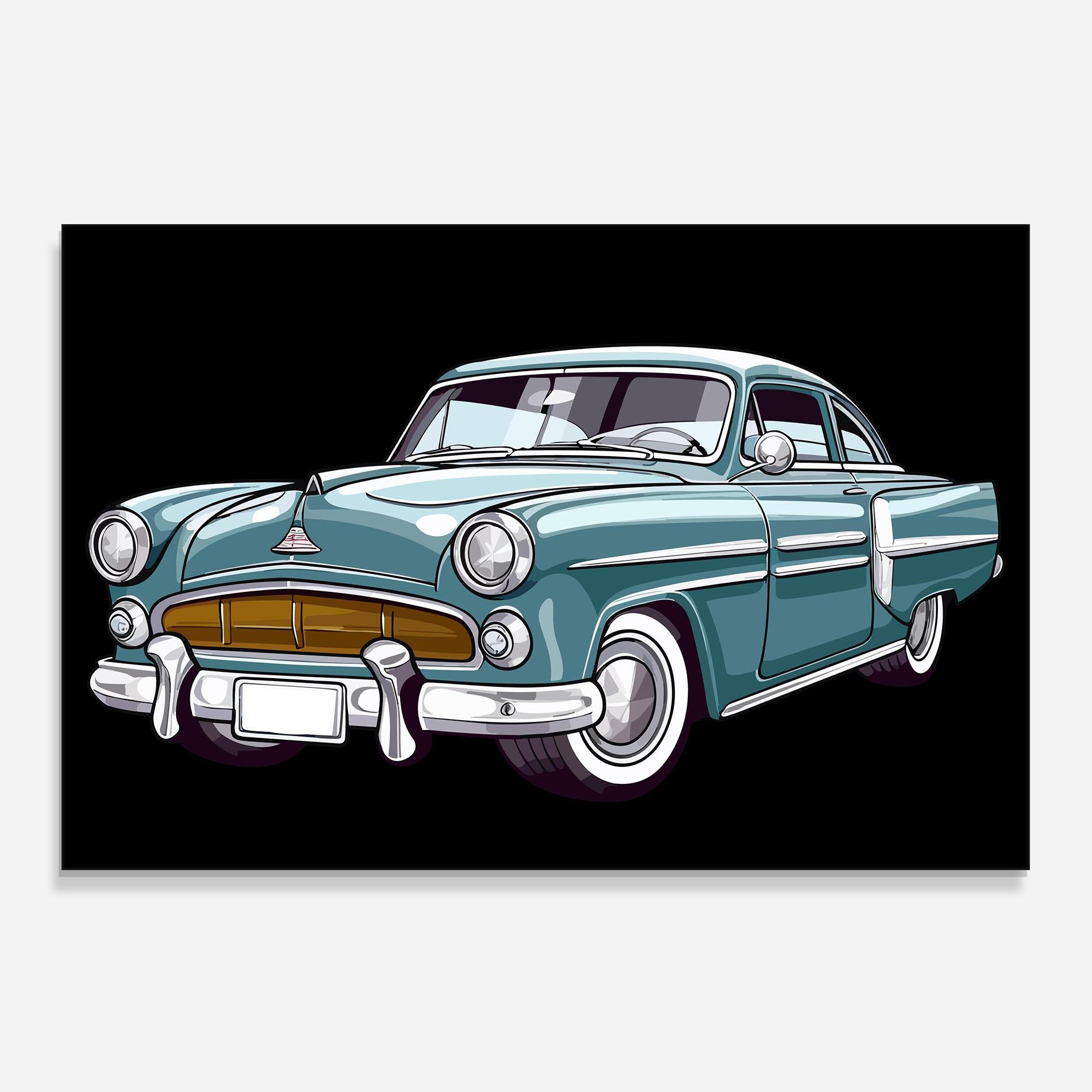 Küchenrückwand Glas Ford Thunderbolt mockup 0