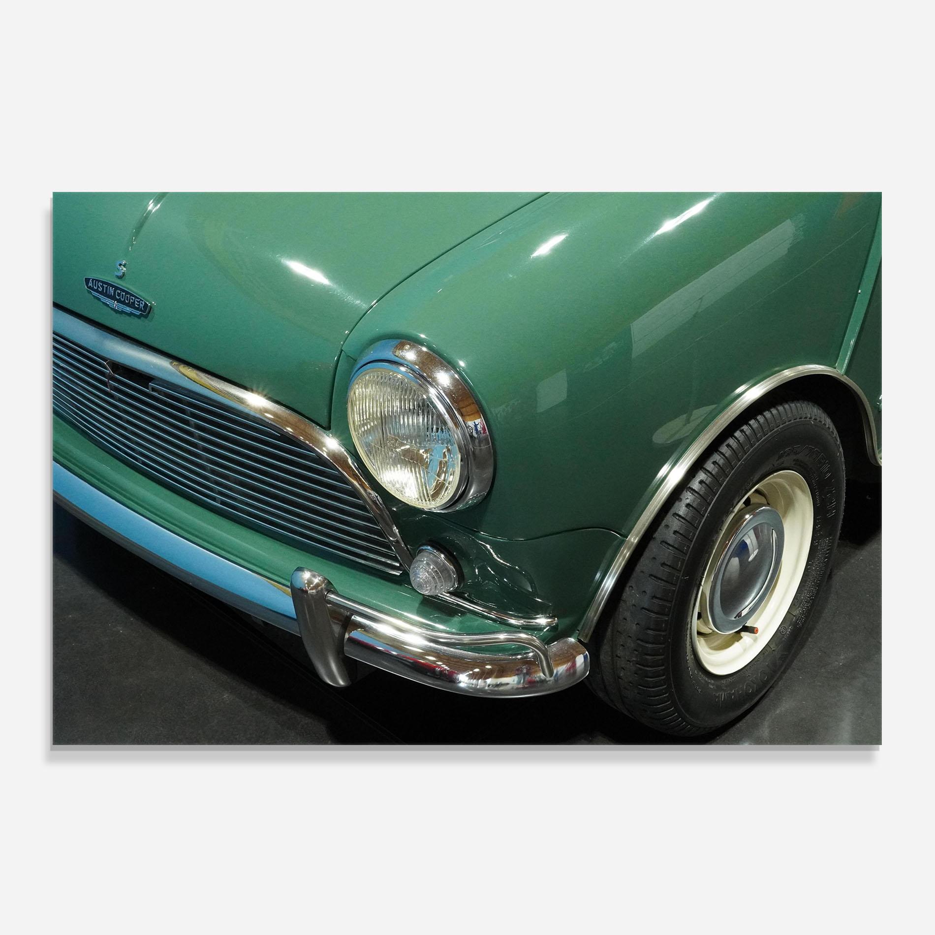 Küchenrückwand Glas Pretty Green Car mockup 0