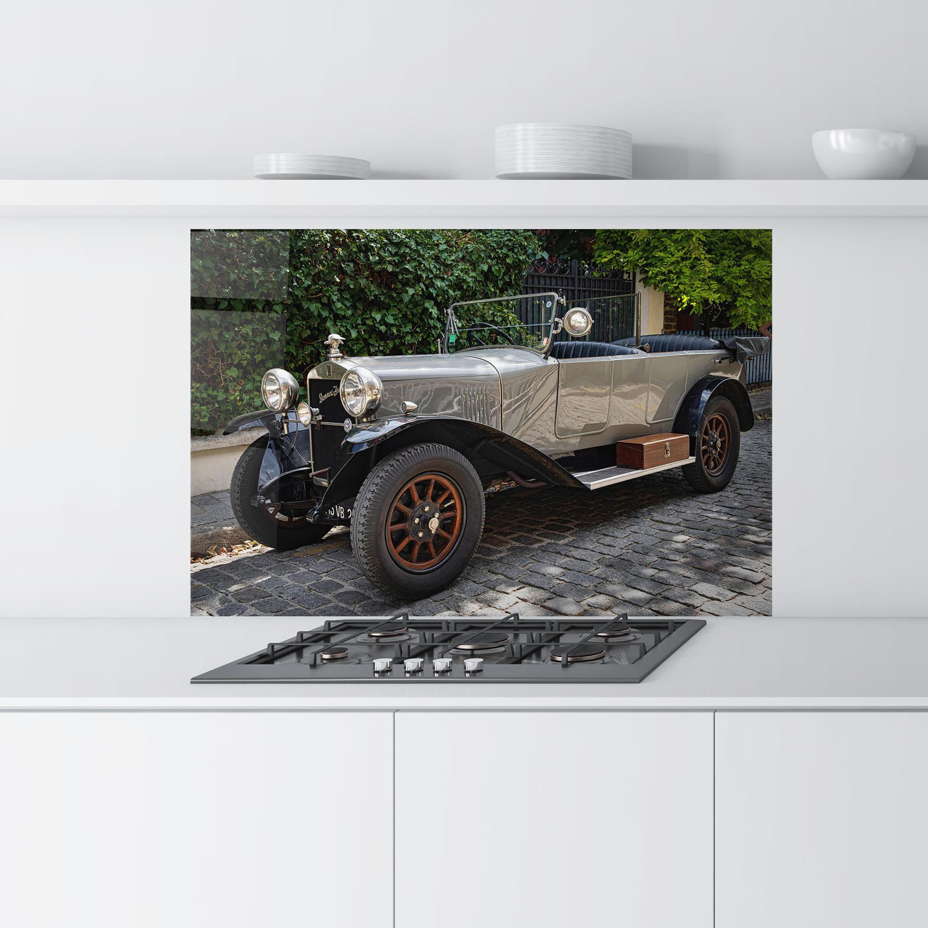 Küchenrückwand Glas Cream Car mockup 9