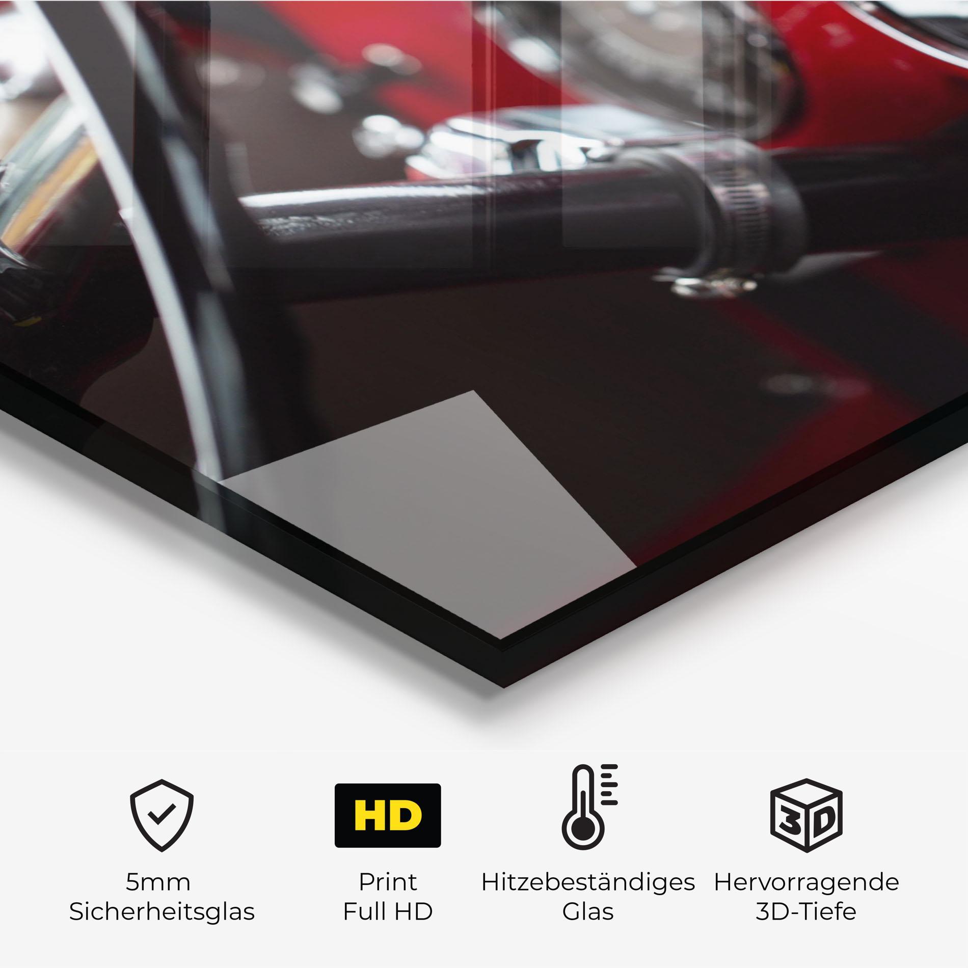 Küchenrückwand Glas Shiny Clean Car mockup 2