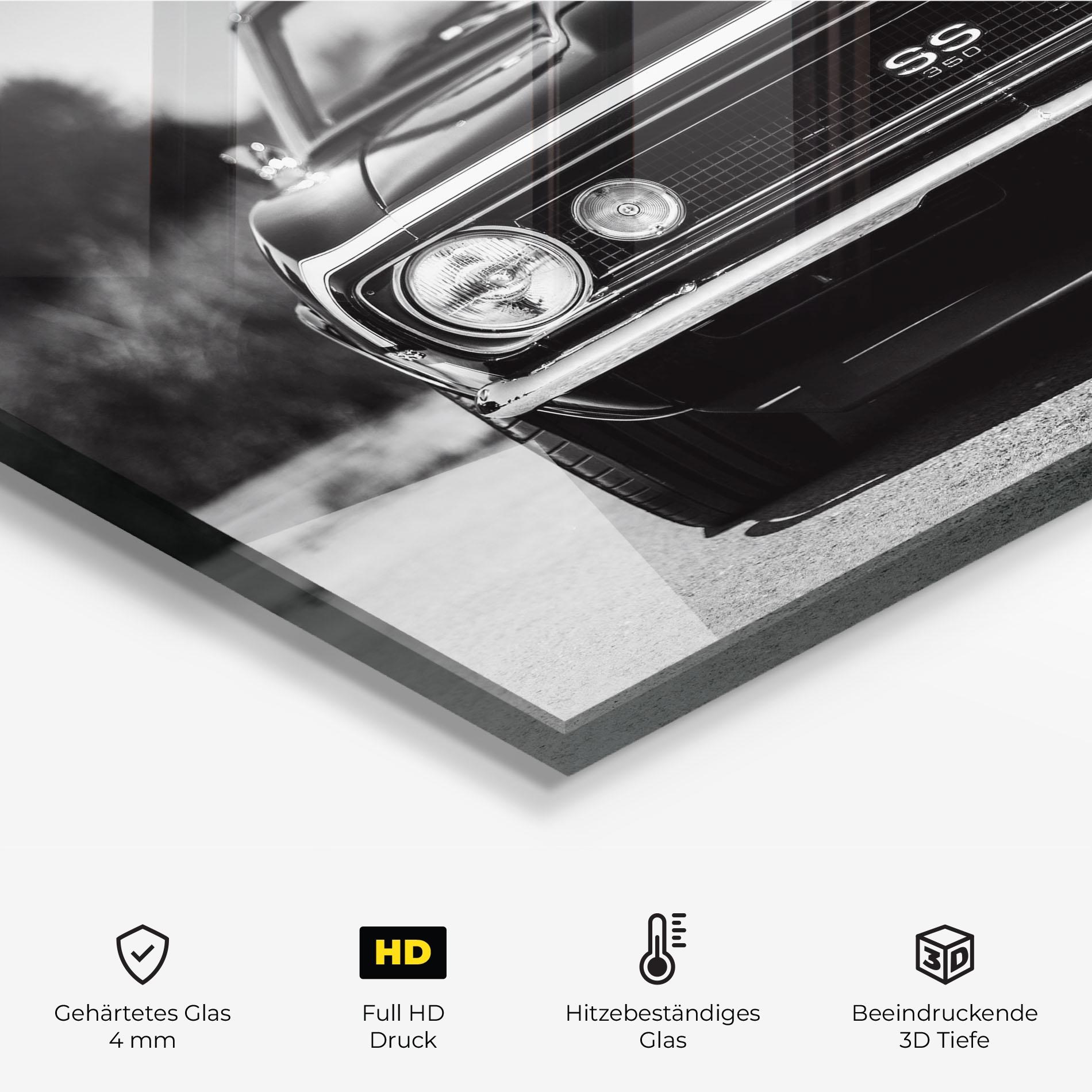 Küchenrückwand Glas American Car mockup 2