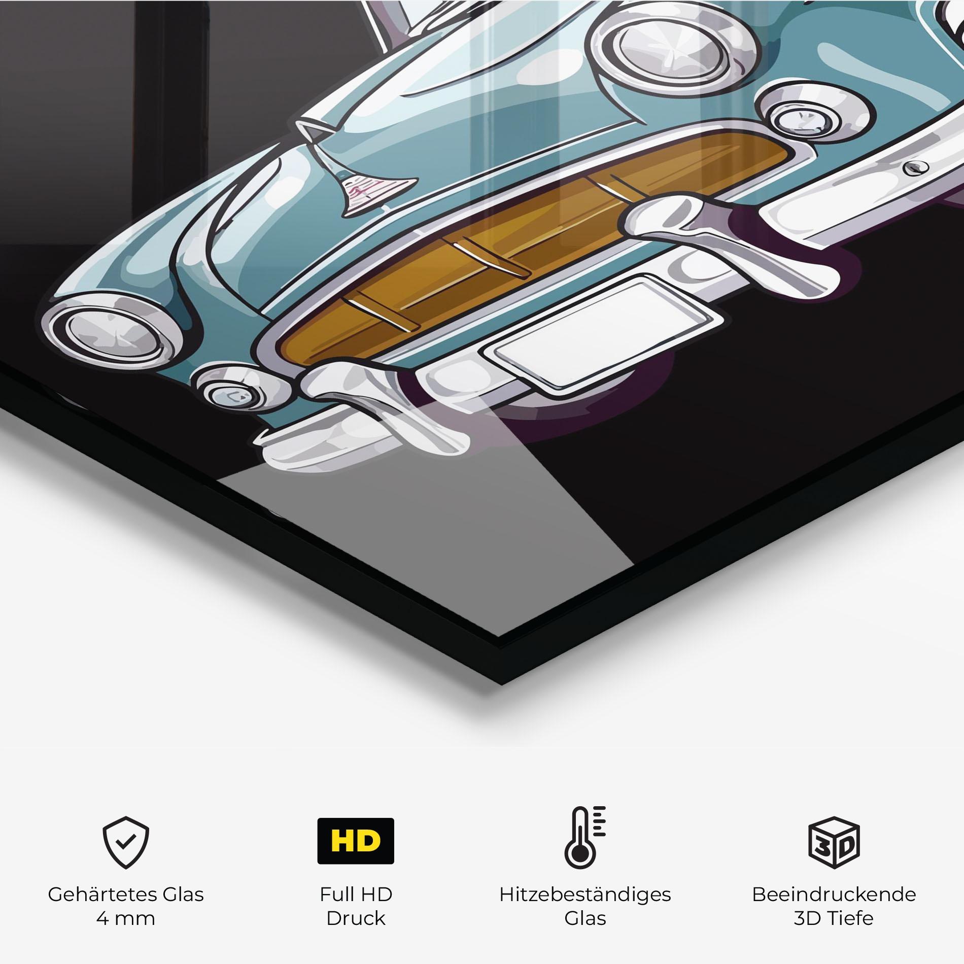 Küchenrückwand Glas Ford Thunderbolt mockup 2