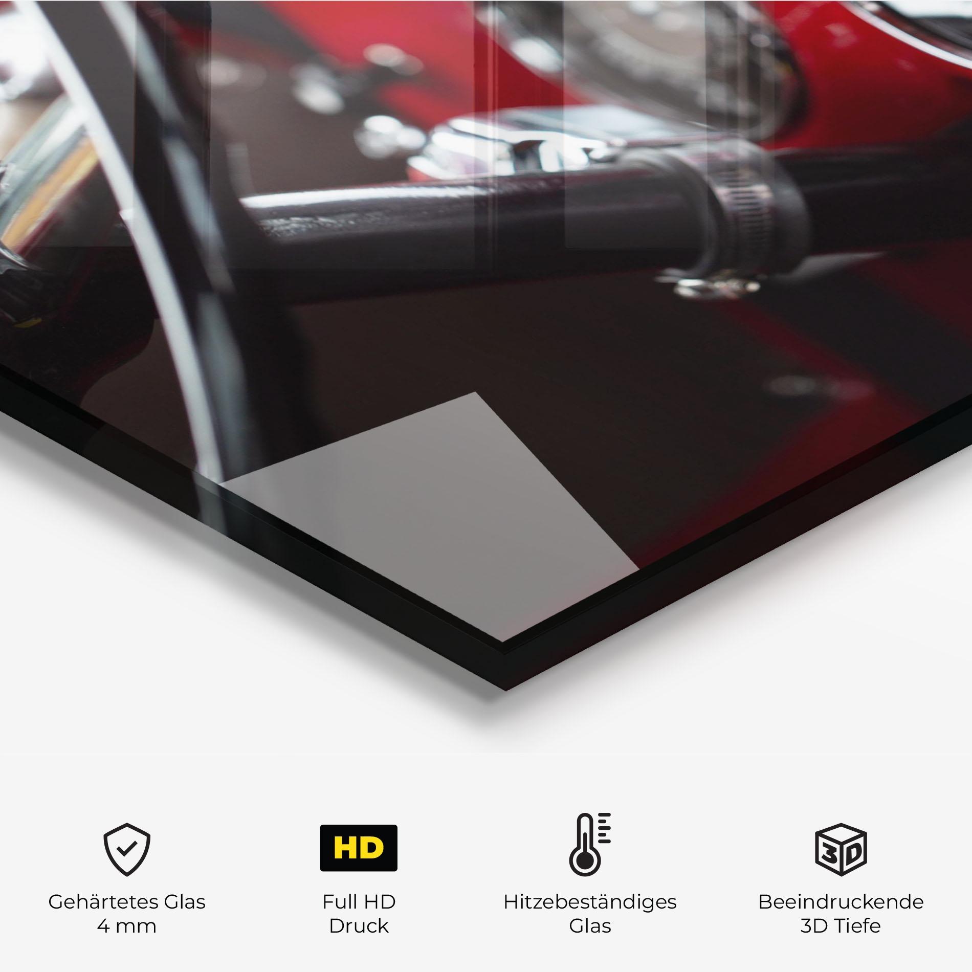 Küchenrückwand Glas Shiny Clean Car mockup 2