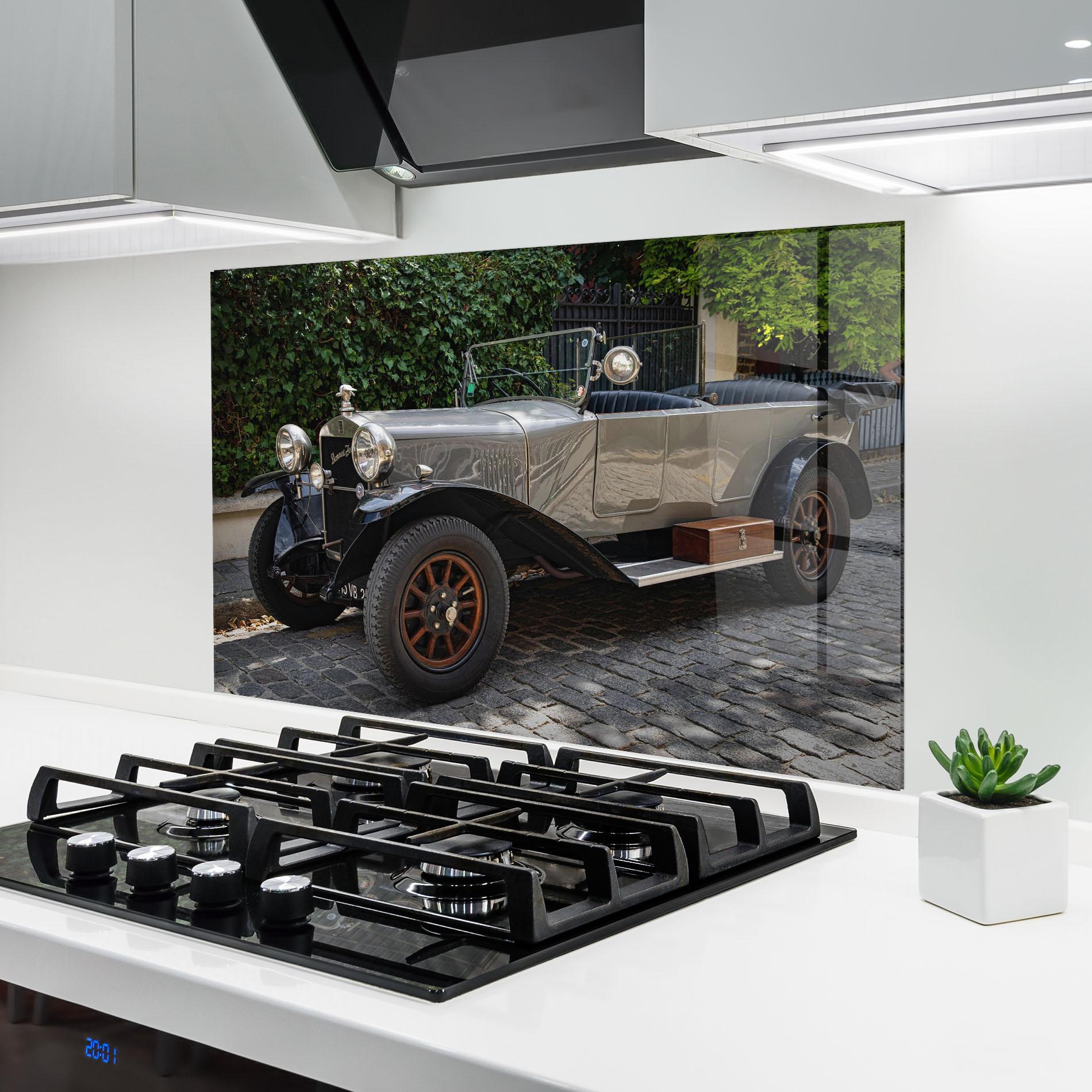 Küchenrückwand Glas Cream Car mockup 6