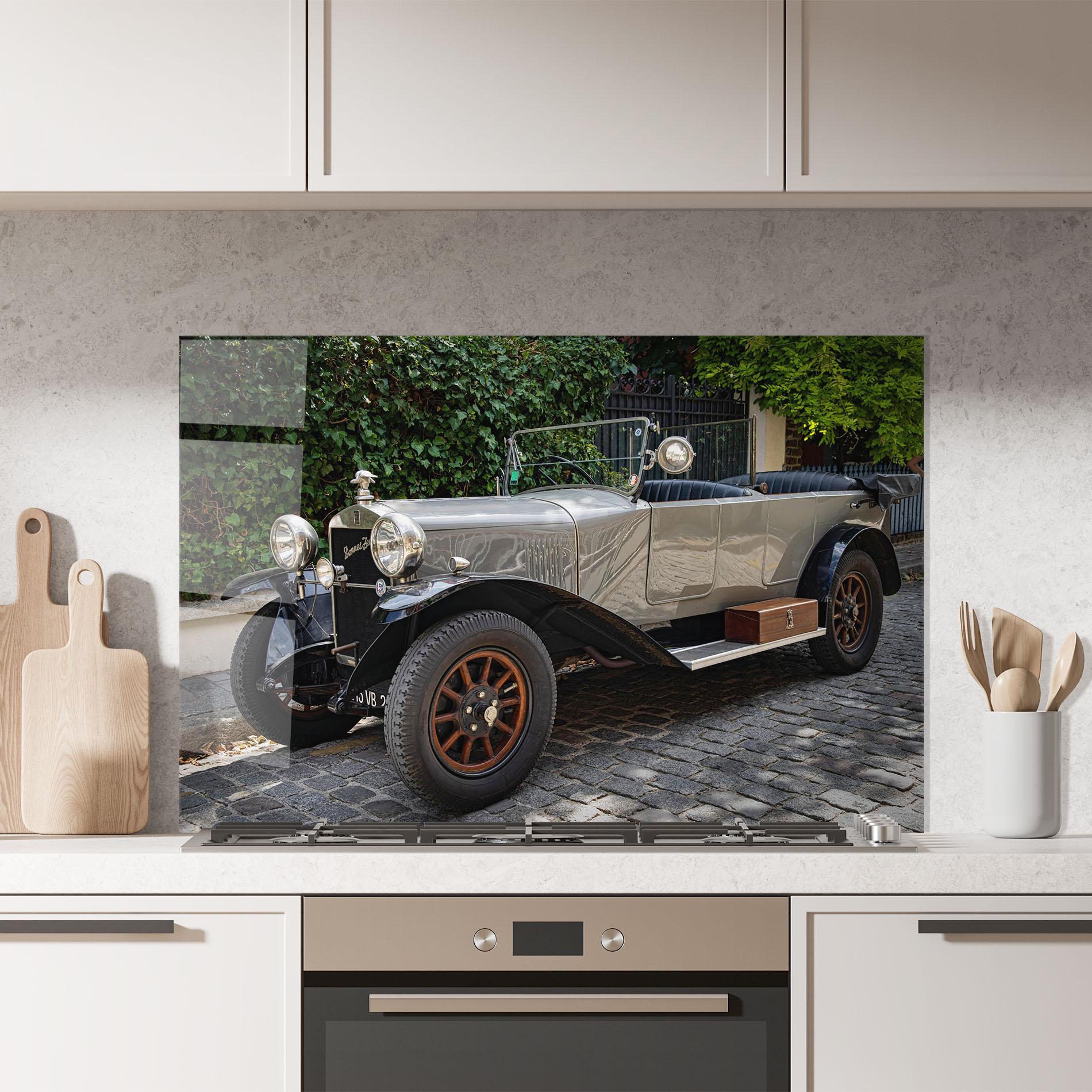 Küchenrückwand Glas Cream Car mockup 7