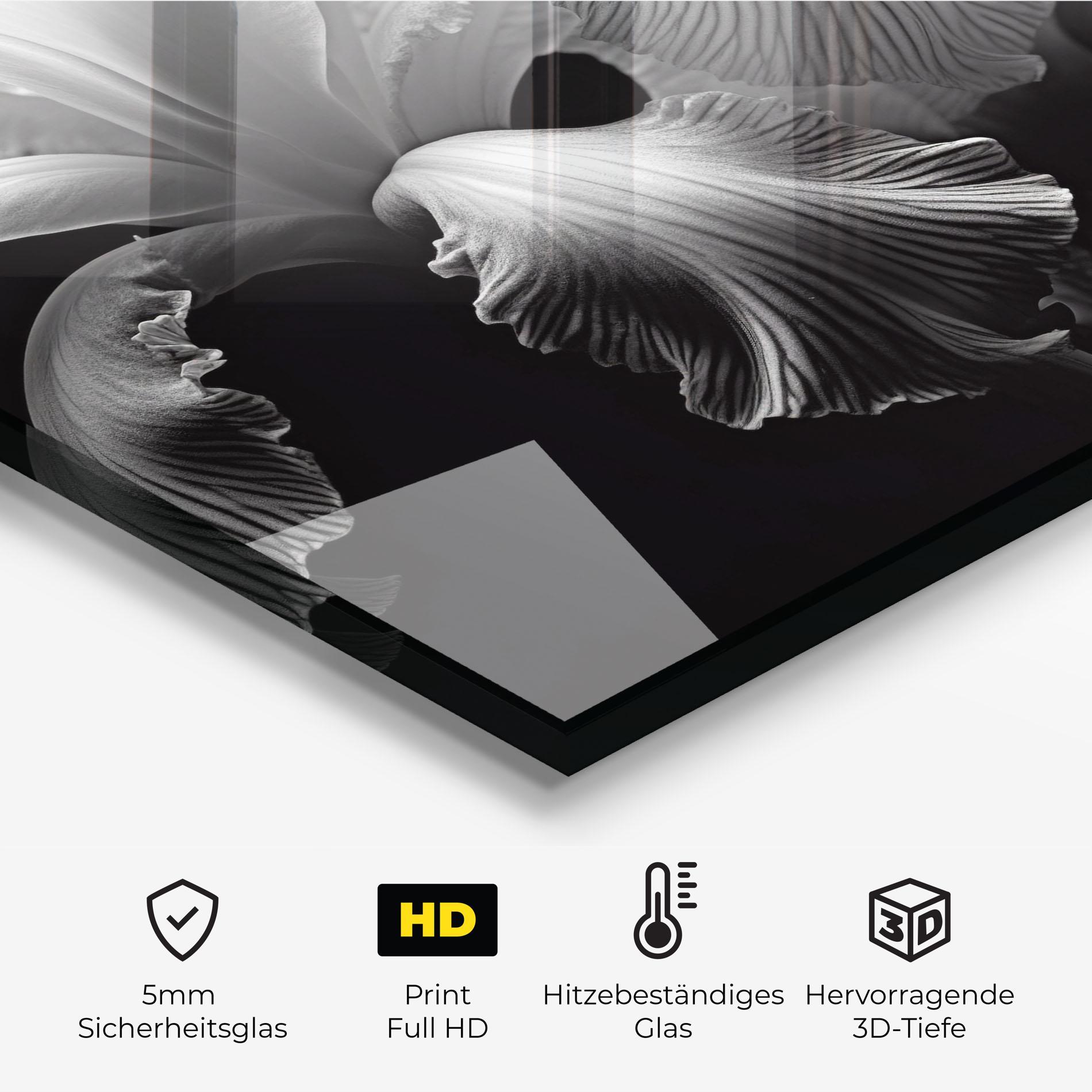 Küchenrückwand Glas Grey Iris Mix mockup 2