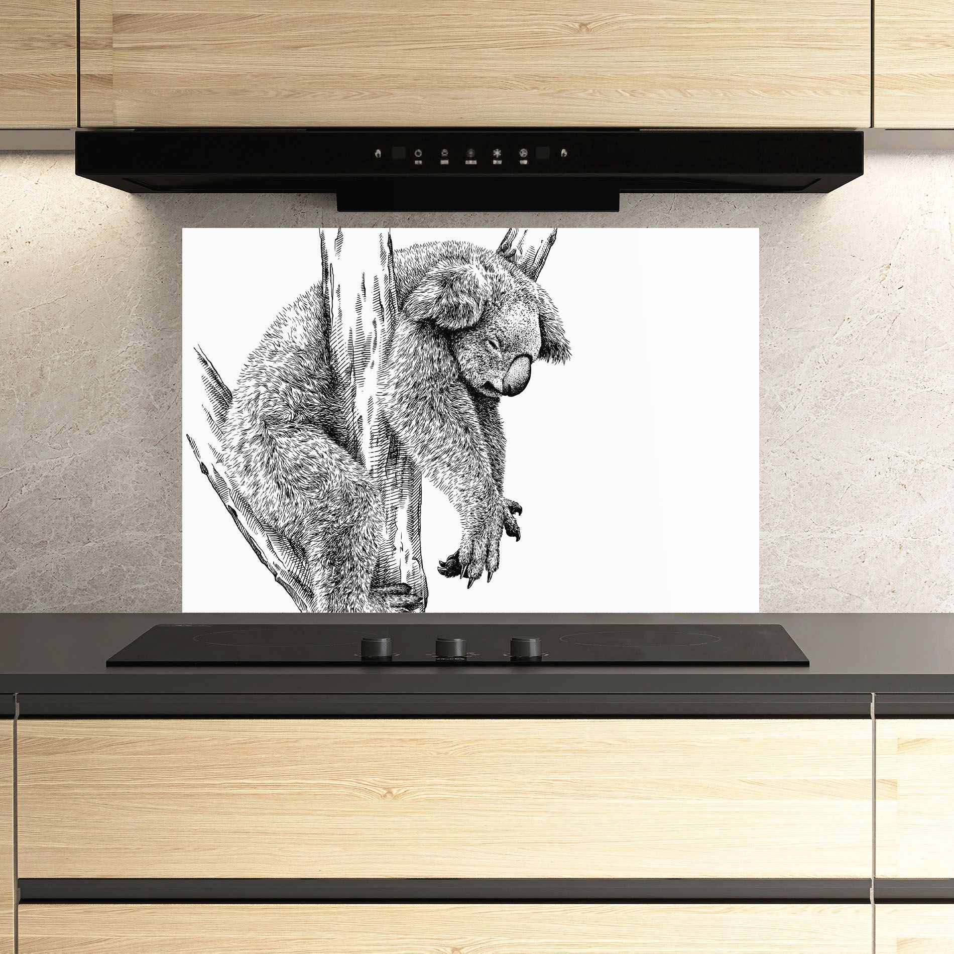 Koala Sleeping Art mockup 3