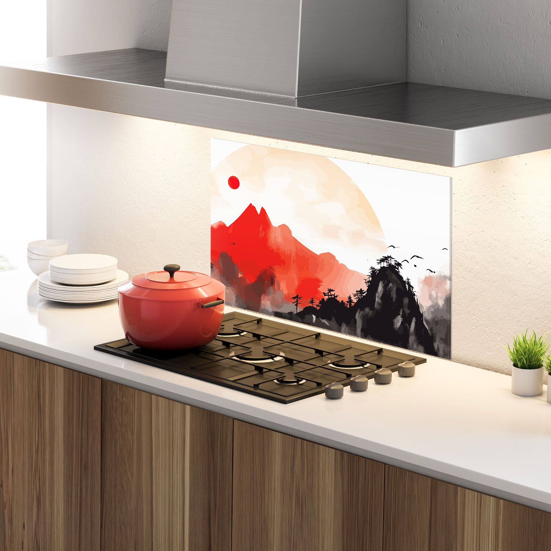 Red Black Mountain mockup 4