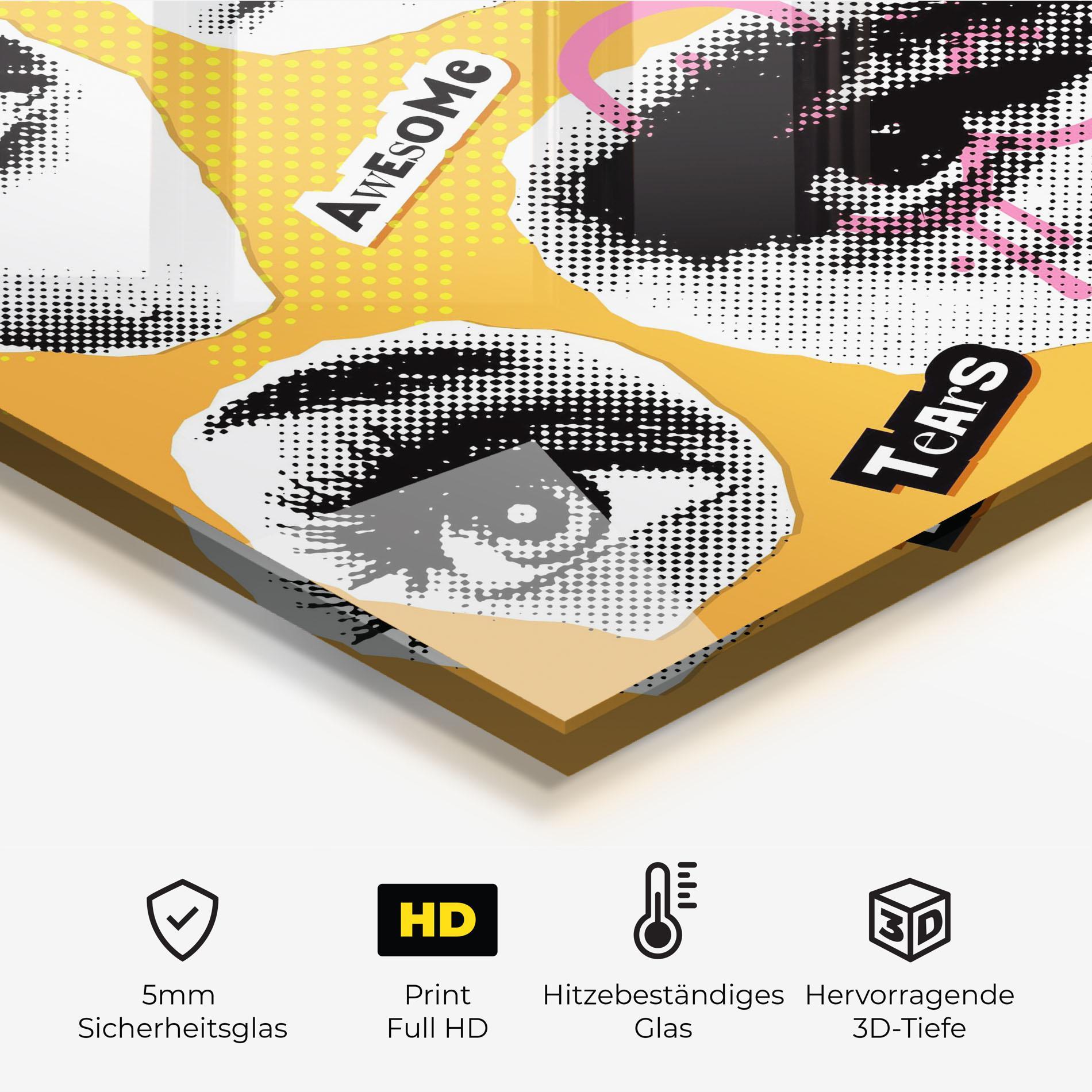 Küchenrückwand Glas Awesome Emotions mockup 2