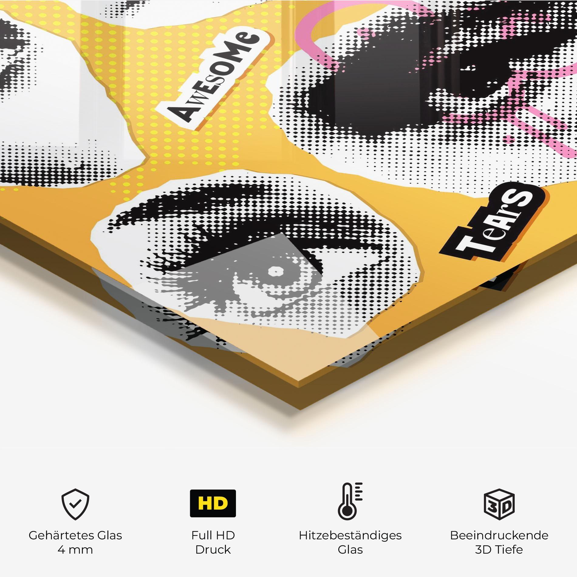 Küchenrückwand Glas Awesome Emotions mockup 2